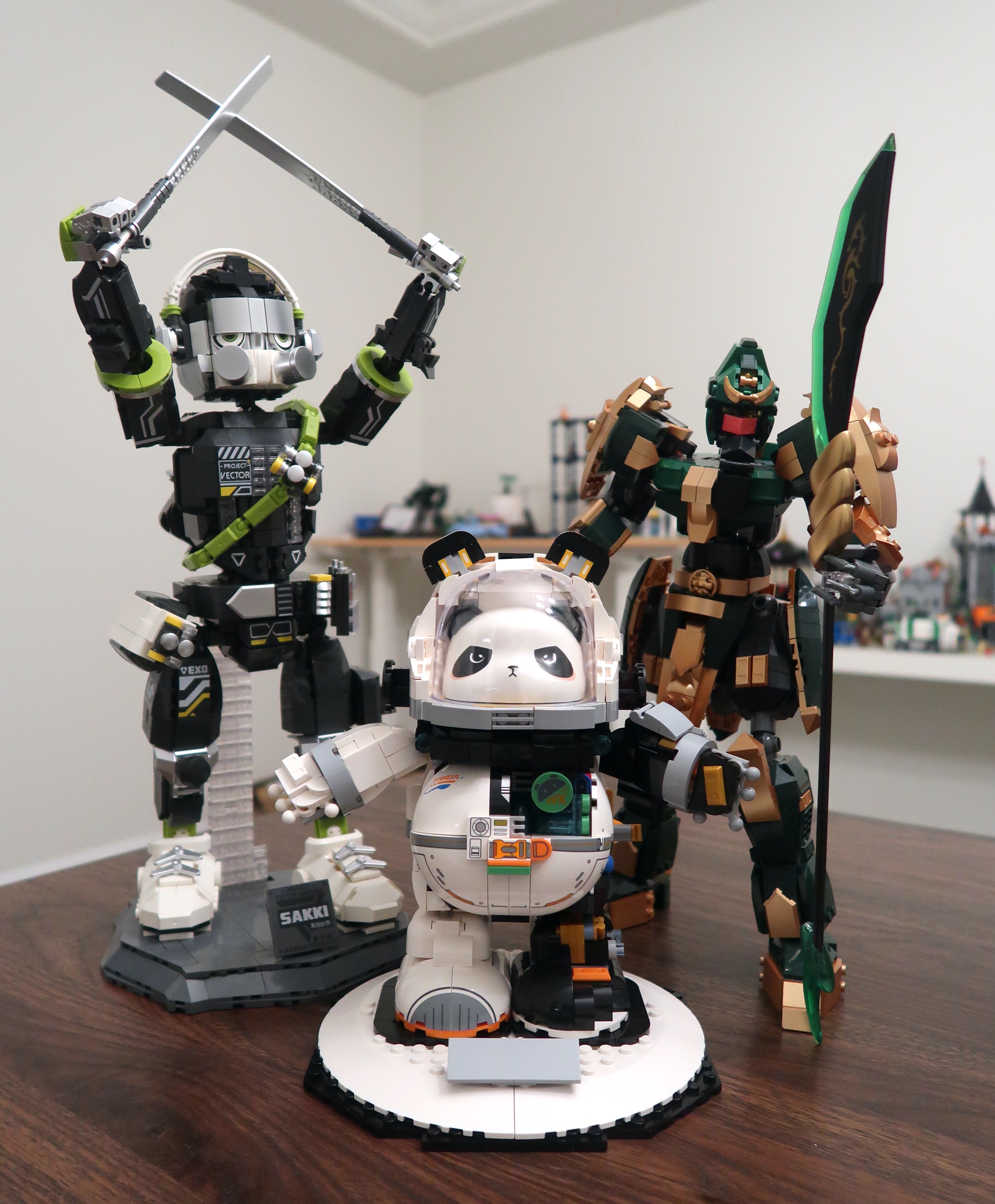 Meet the epic trio: Saki Mecha, Space Panda, and Guan Yu