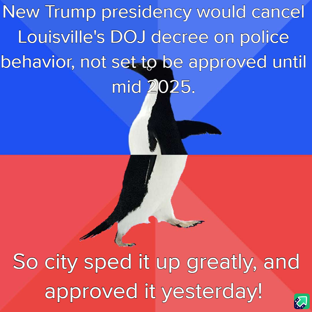 Take that, Trump! Celebrating a victory against his second term ambitions.