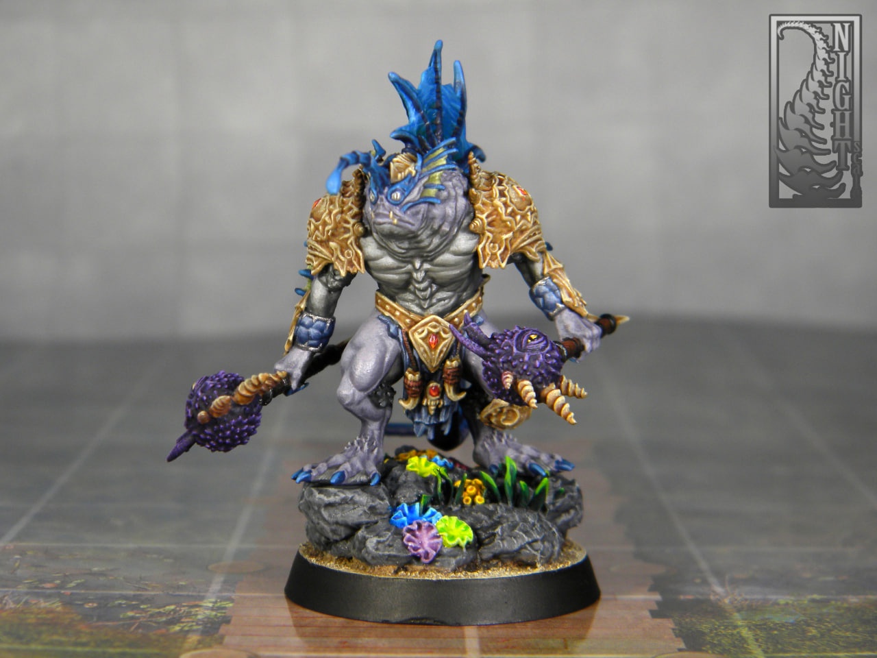Epic Sahuagin Warrior from Archvillain Games Takes Center Stage