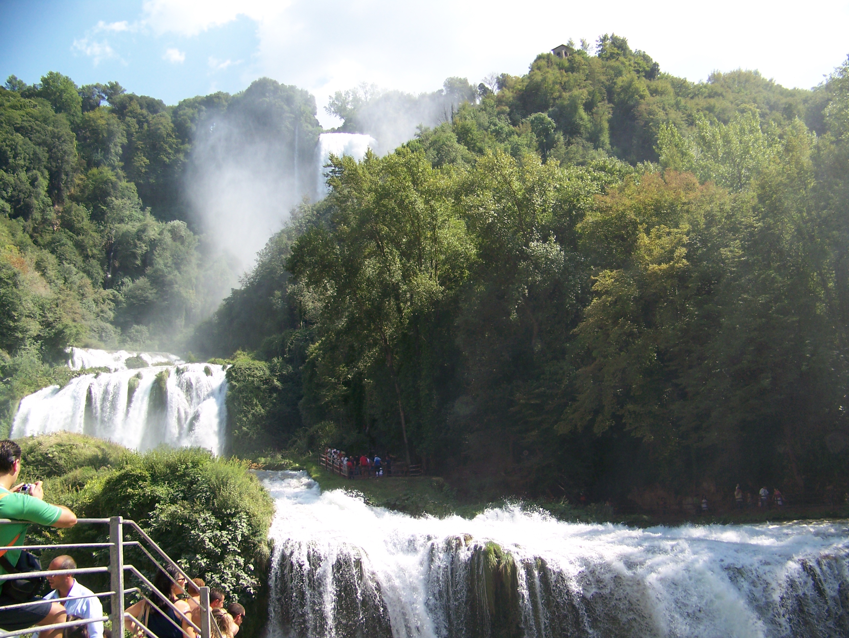Behold the Marmore Waterfalls in Umbria, Italy: A Roman Marvel from 271 BC and the tallest man-made waterfall in the world at 165m!
