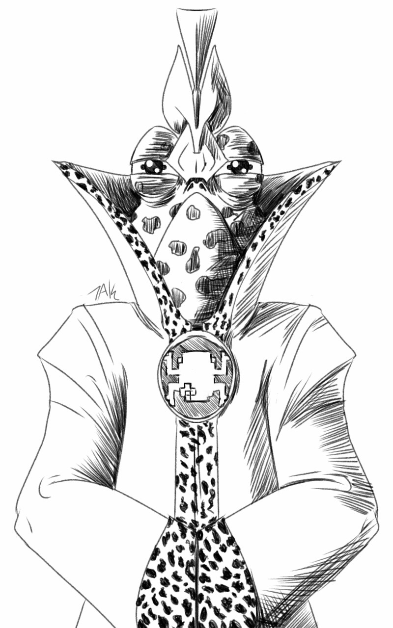 Daily Sketch: The Enigmatic Frog Priest