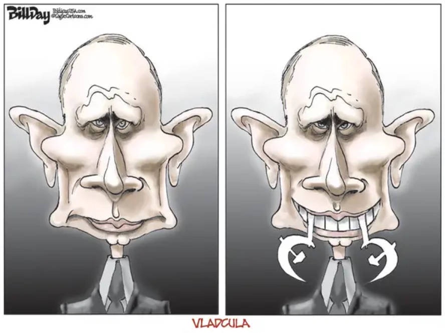 A caricature of Putin that speaks volumes.