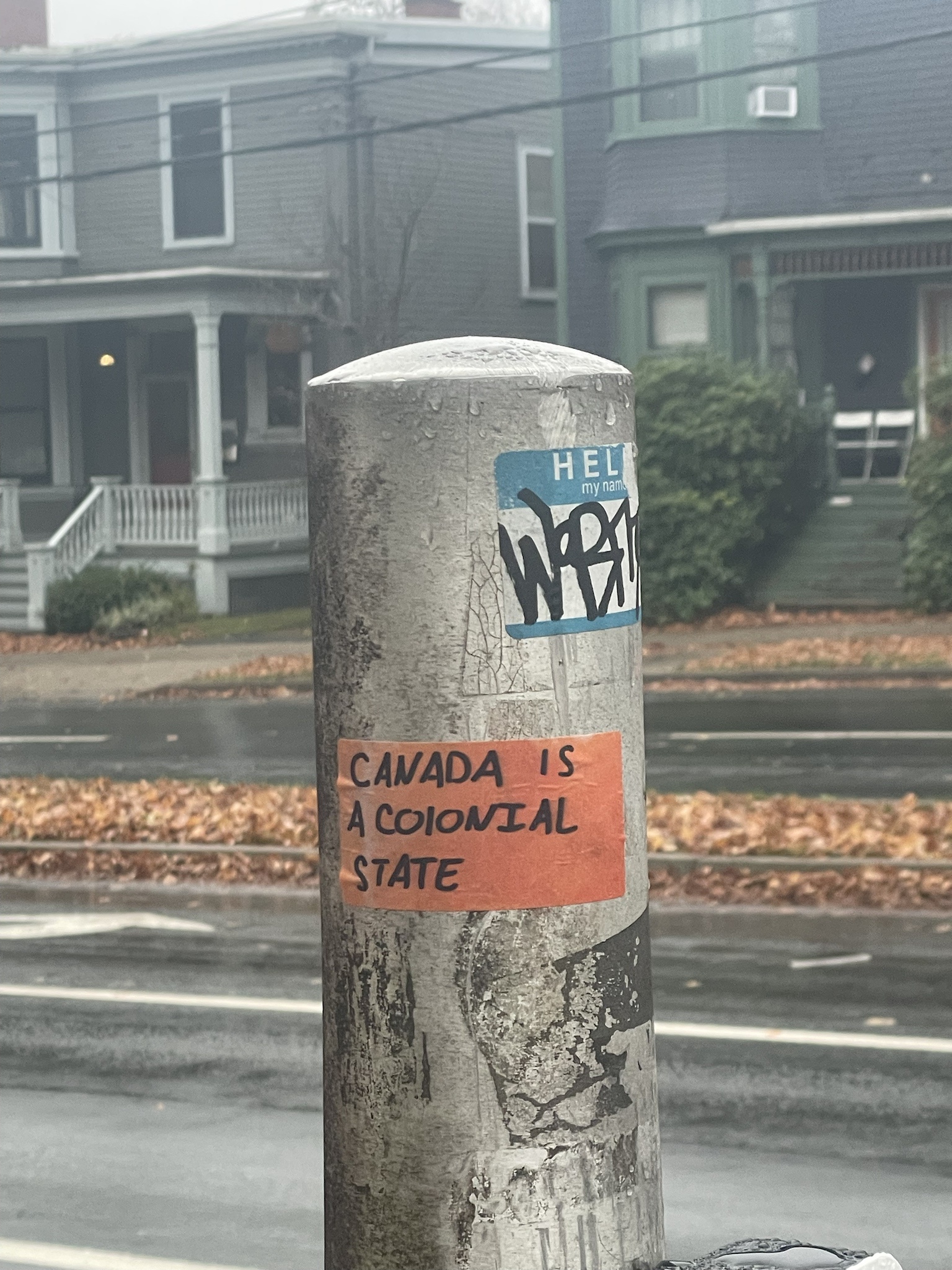Sticker Alert on Our Walk!
