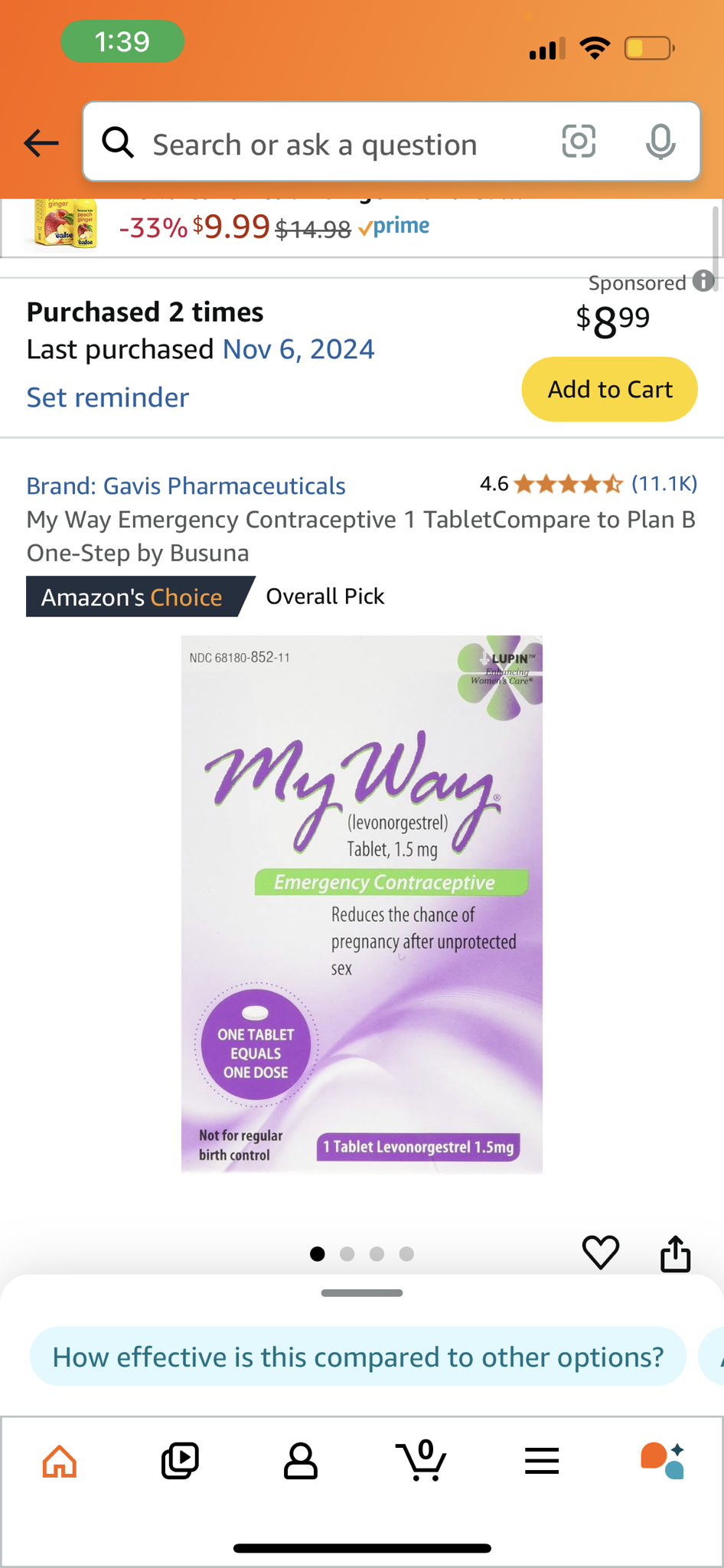 Just a friendly reminder to stock up on Plan B – always be prepared!