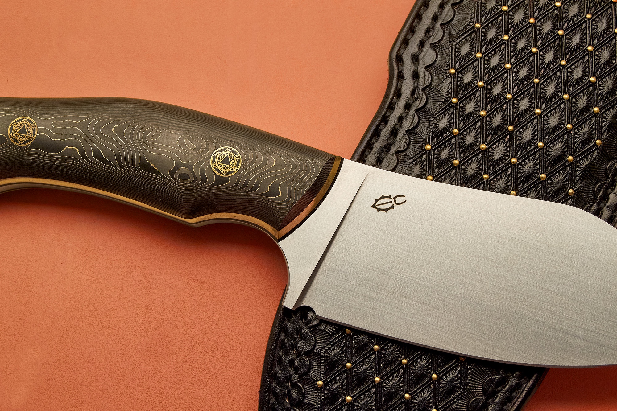One-of-a-kind custom 4-inch blade knife.