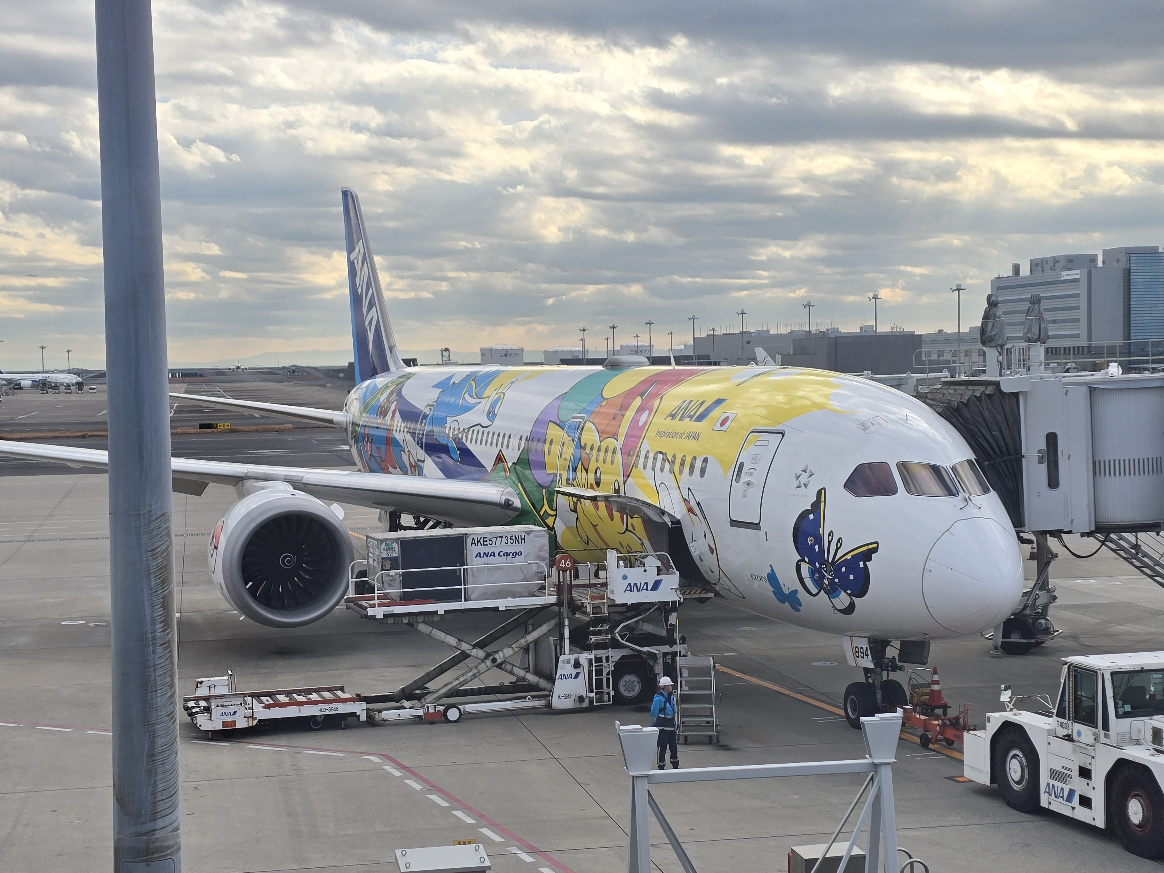 Taking to the skies on a Pokémon-themed jet today!