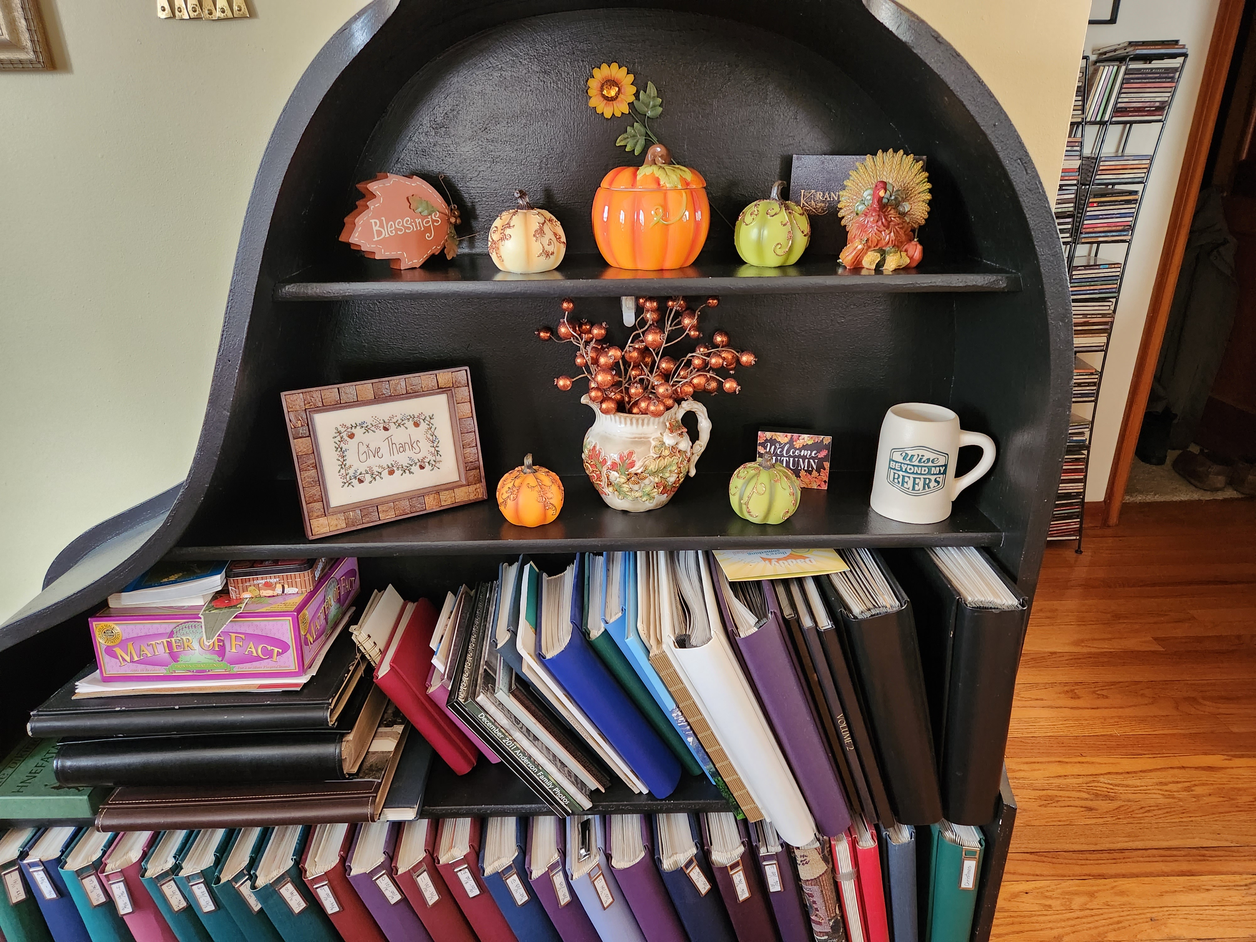 A Grand Piano Transformed into a Bookshelf