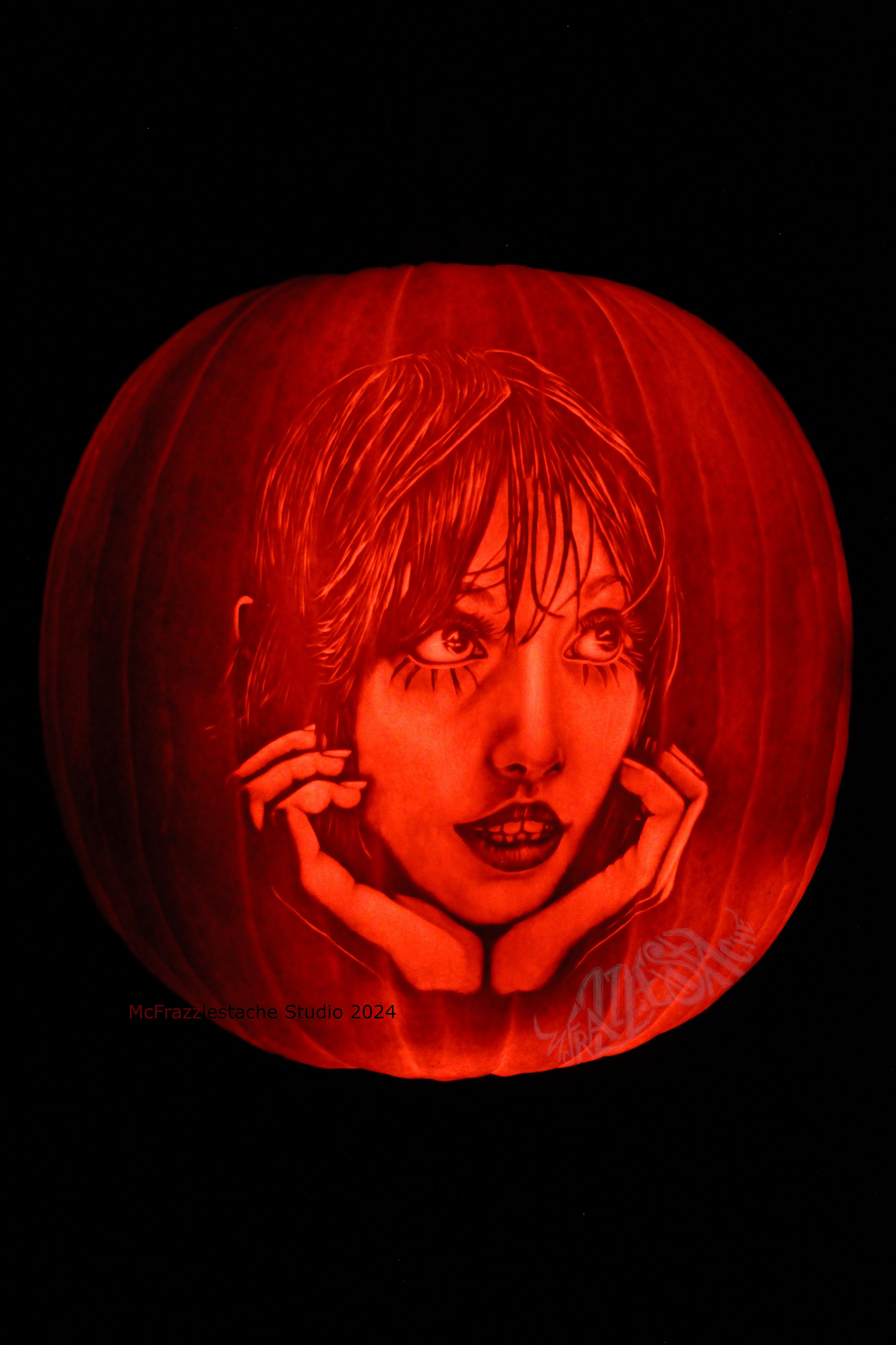 Shelley Duvall as a Spooky Pumpkin