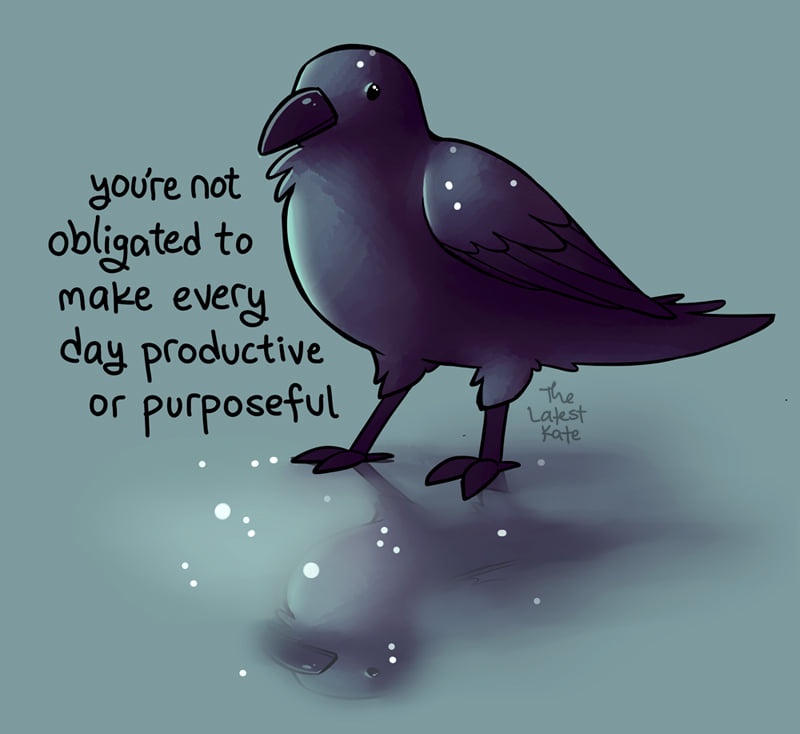 Taking a much-needed mental health break.