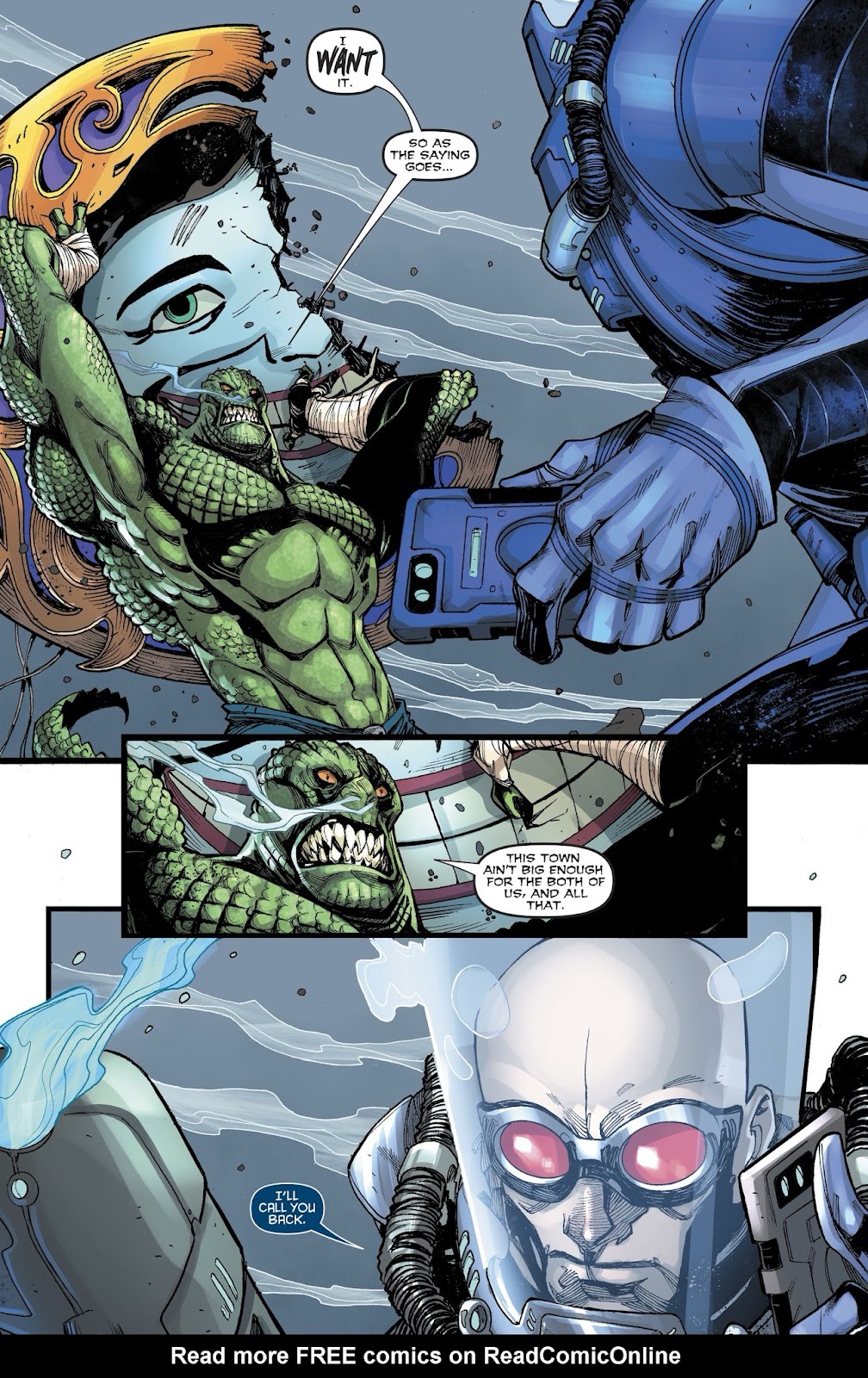 Epic Showdown: Killer Croc Takes on Mr. Freeze