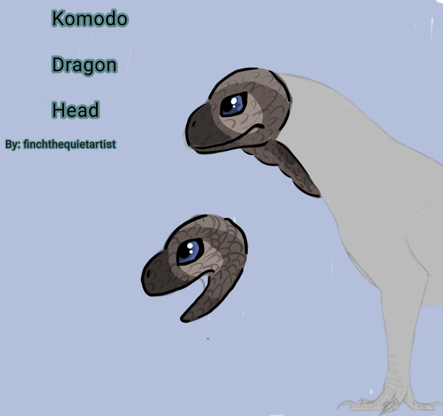 Concept Art: The Head of a Komodo Dragon (2)