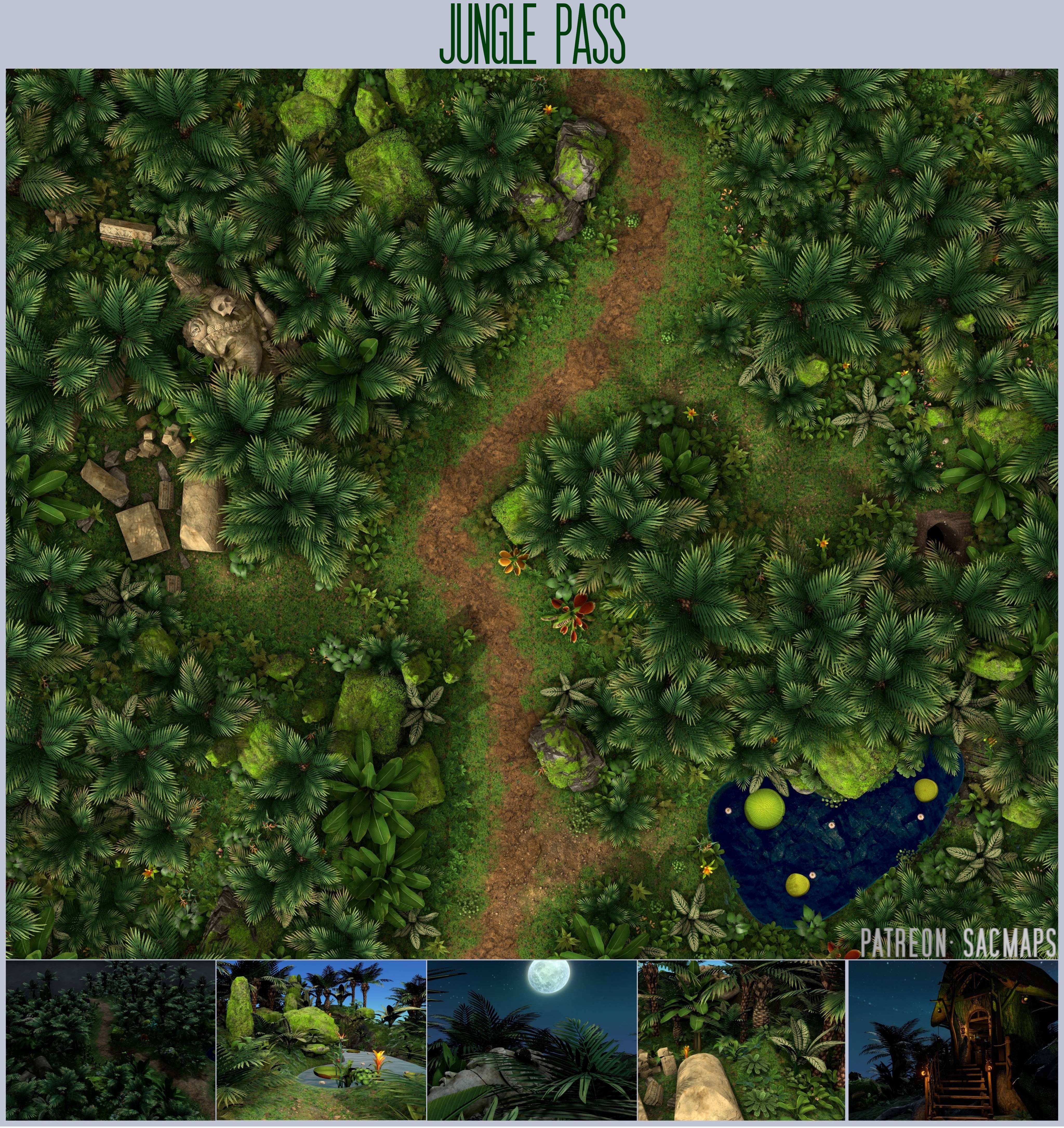 Discover the Jungle Pass: Your Free Source for DnD and TTRPG Maps