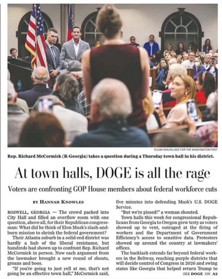 Front Page of the Washington Post: A Woman's Outrage Echoes 'But We're Pissed!'