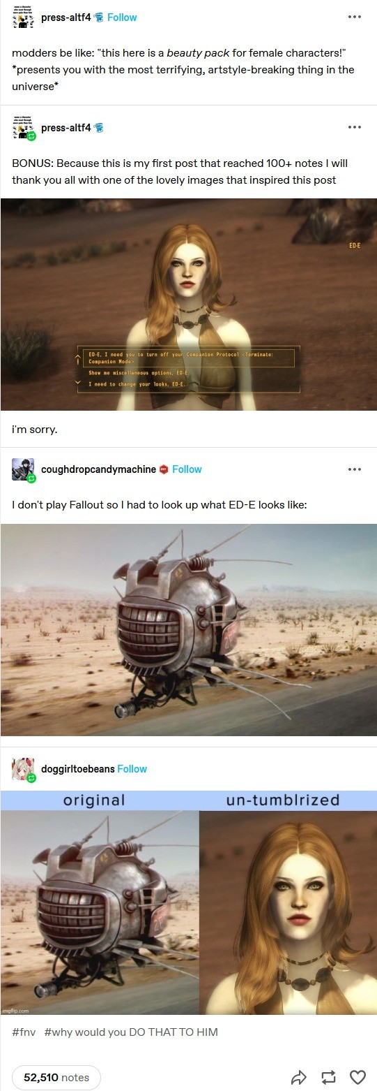 Transforming Fallout's Eyebot: The Modding Journey of Duraframe Subject E