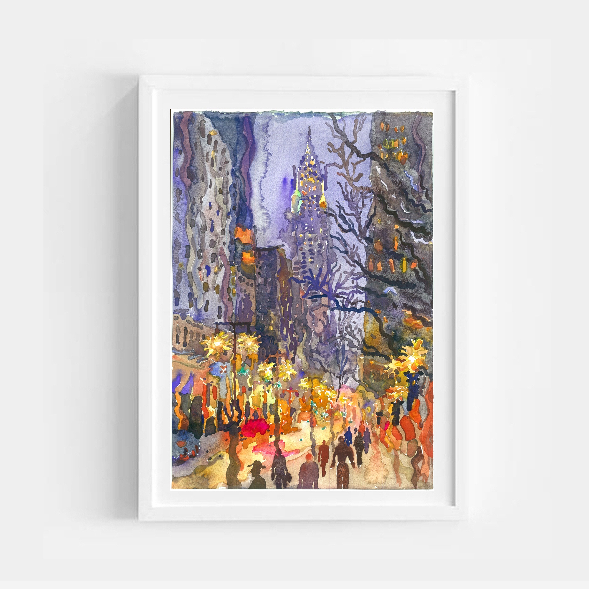 New York City: A Watercolor Dreamscape