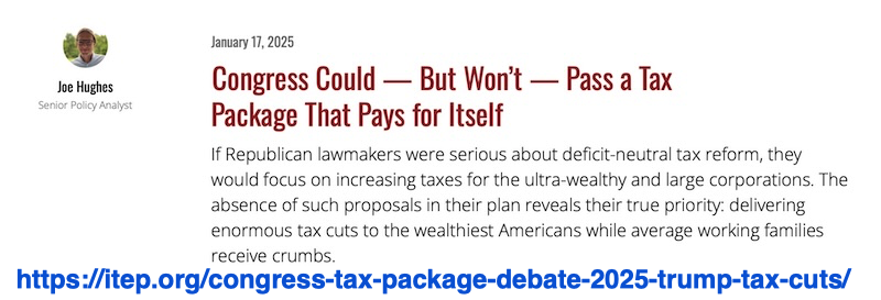 Joe Hughes on Congress: Why They Could But Won't Pass a Self-Funding Tax Package