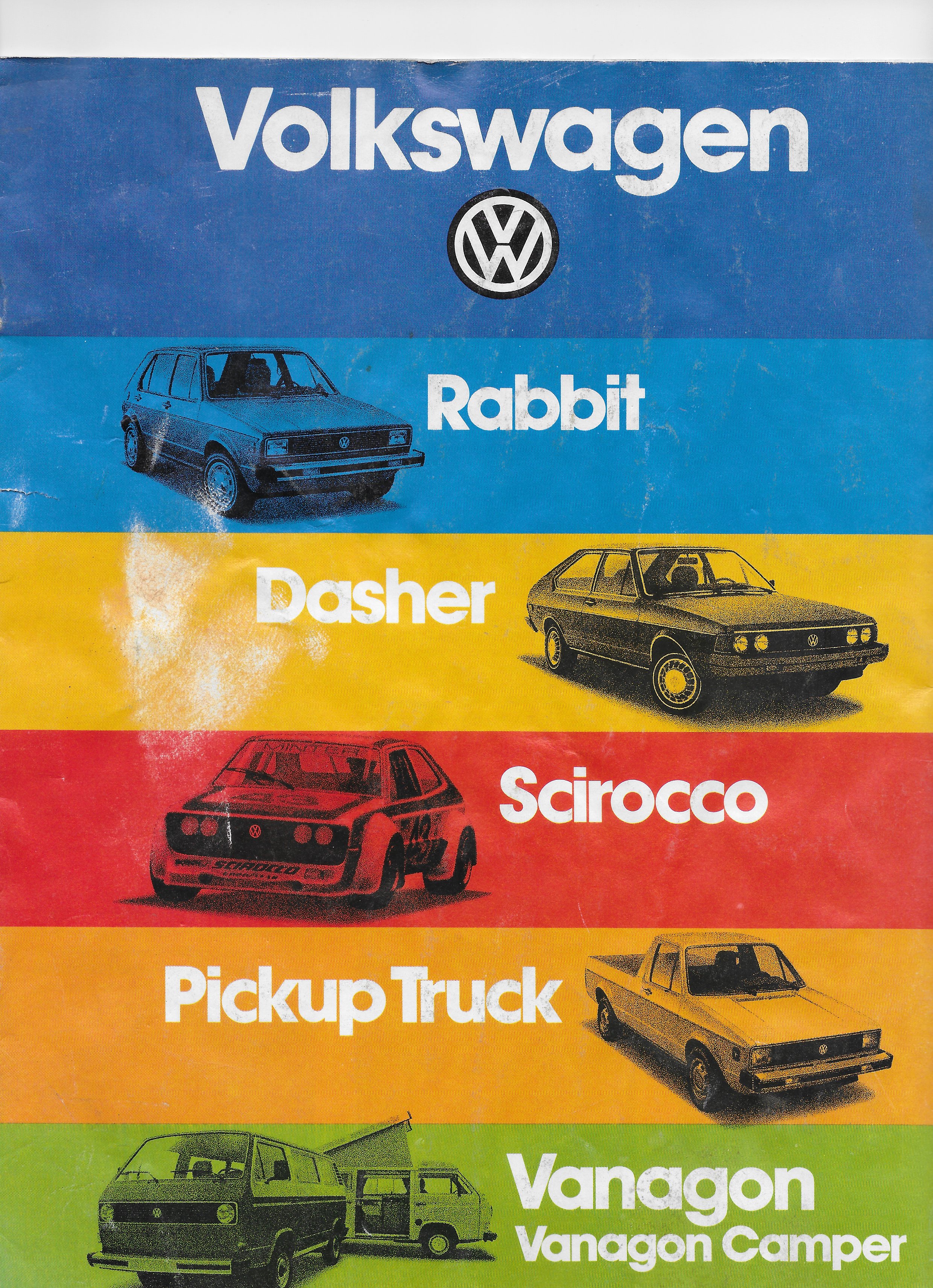 A Glimpse into the 1980(?) Volkswagen Brochure