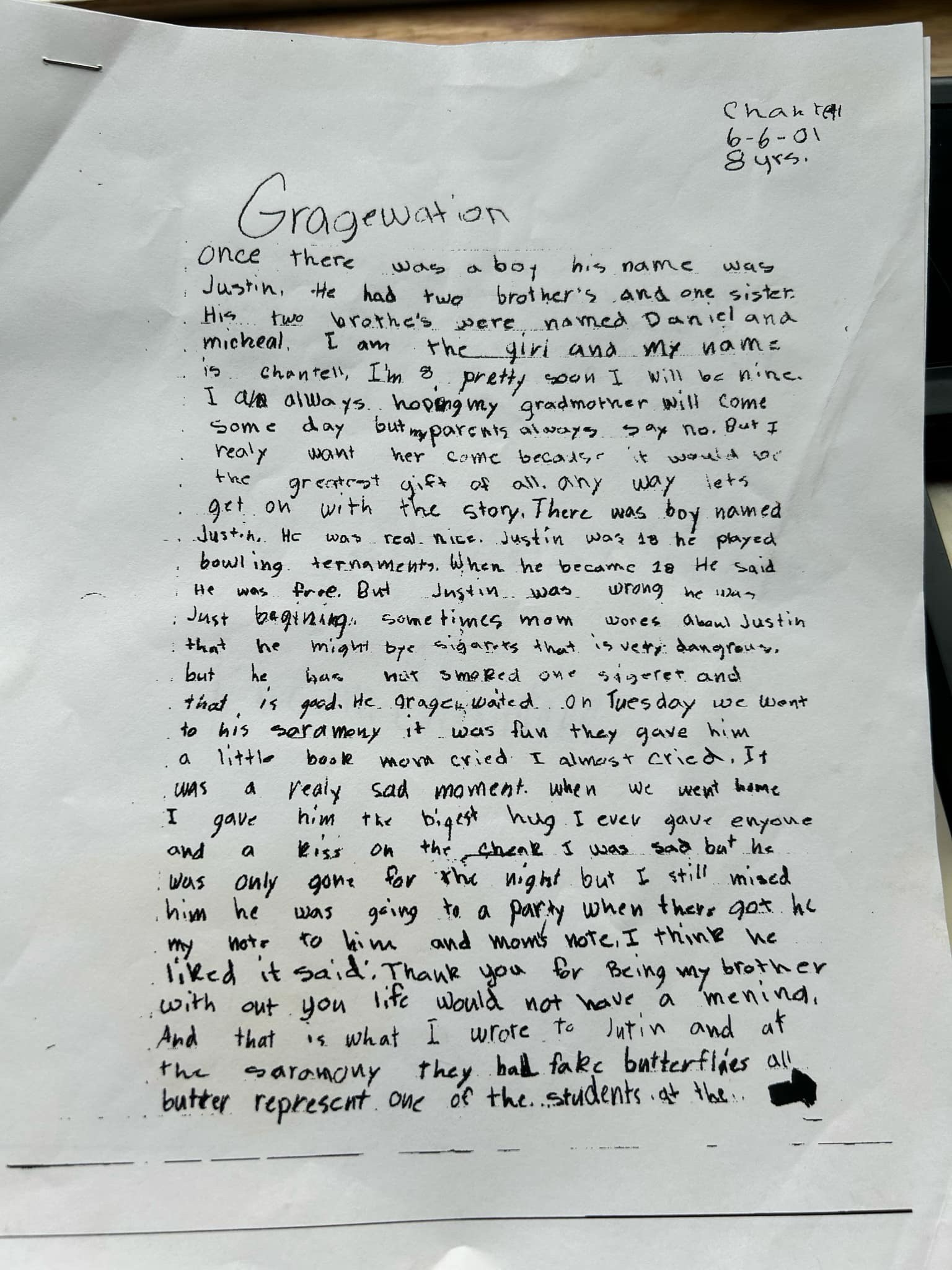 A Nostalgic Note I Wrote to My Older Brother for His Graduation