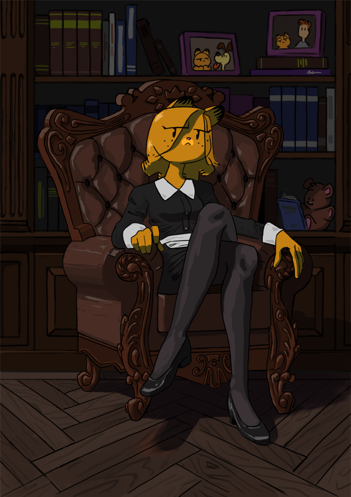 Meet Maid Gothfield: The Darkly Charming Cat