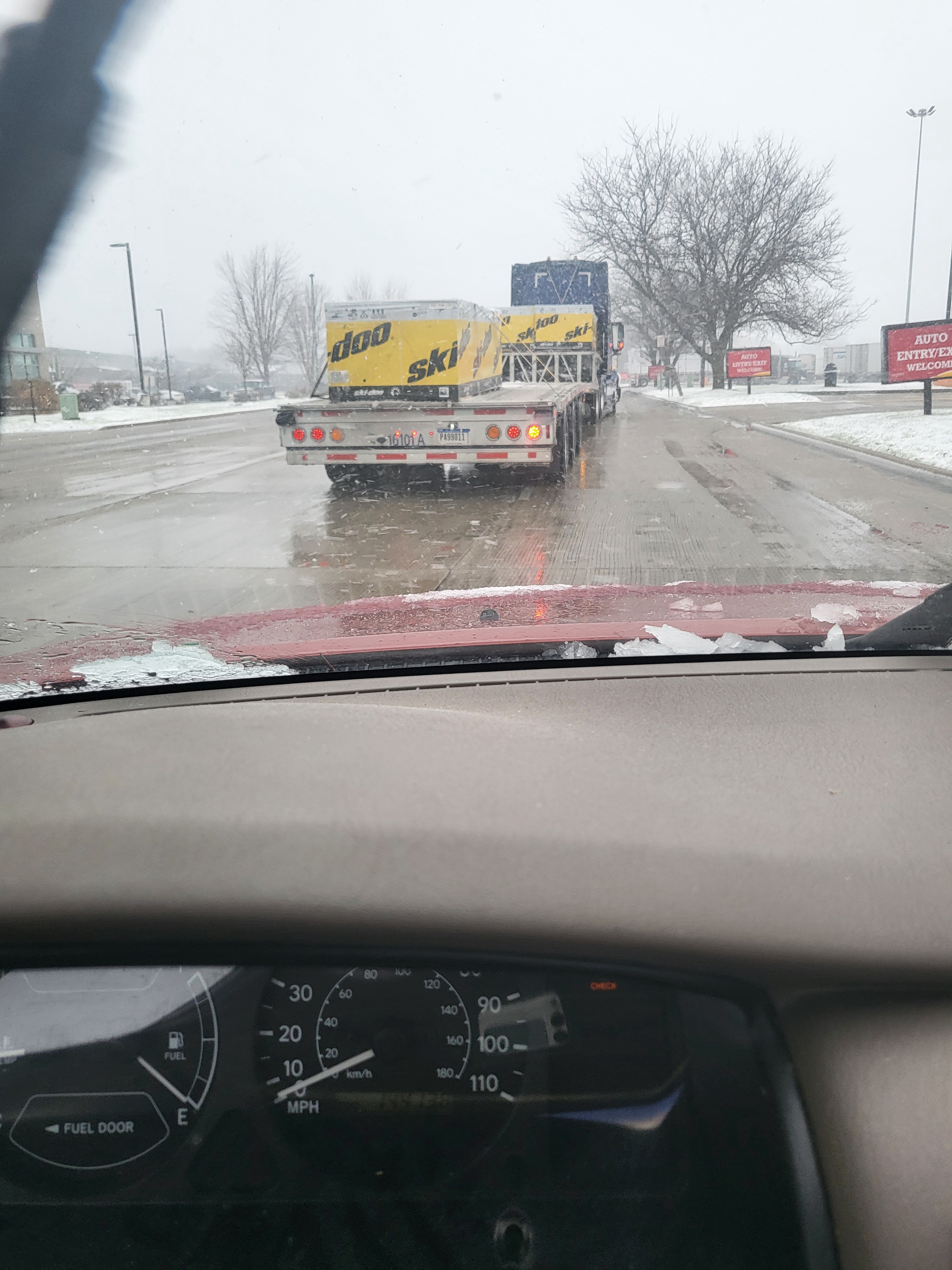 The Unexpected Cargo: A Truck Loaded with Doo Skis