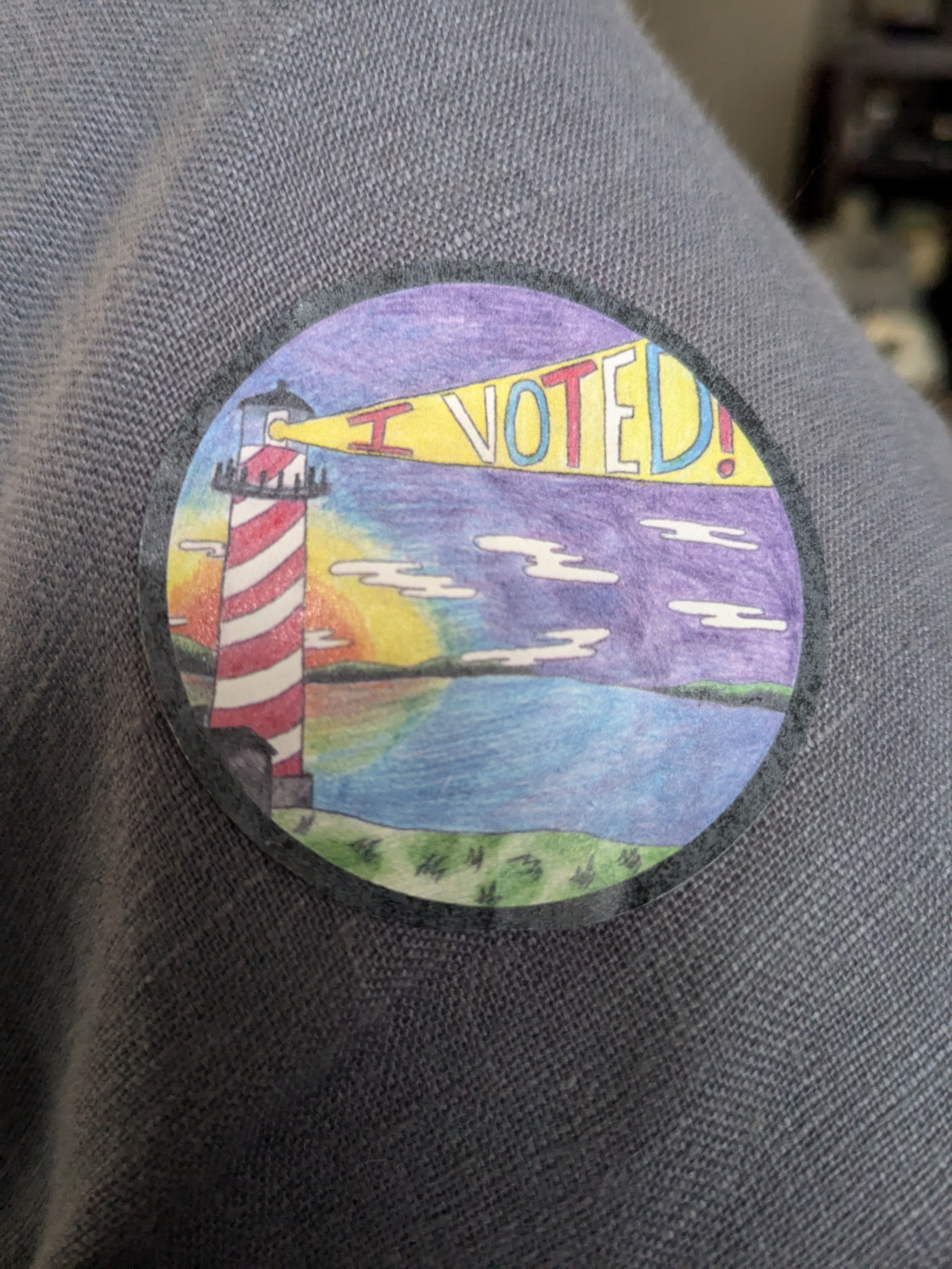 Proudly Displaying My Michigan Voting Sticker