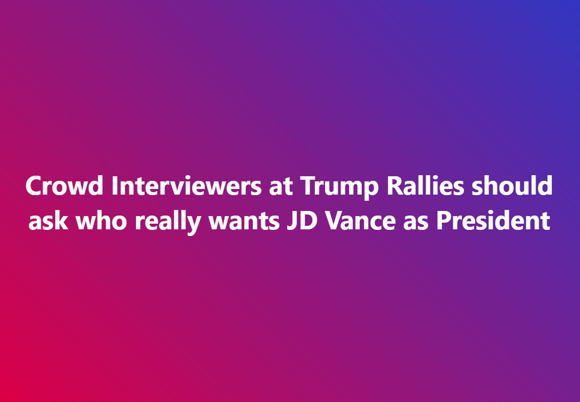 Just to Keep Them Guessing...