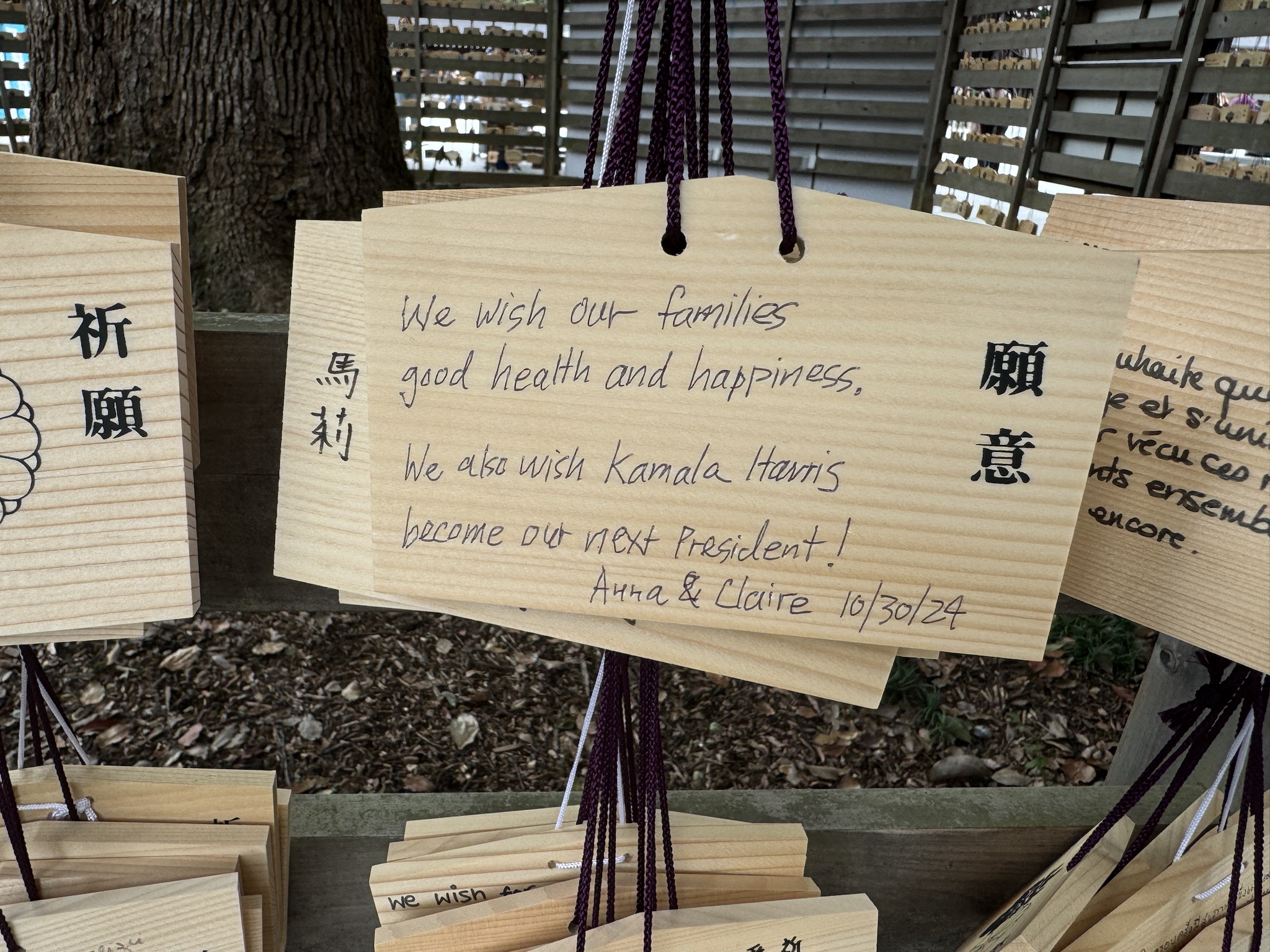 Spotted this gem at the Meiji Shrine in Tokyo!
