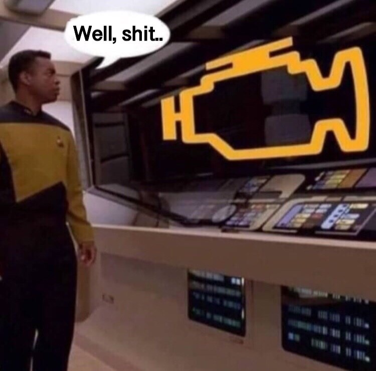 The 16th meme feels so fitting today—my car just broke down!
