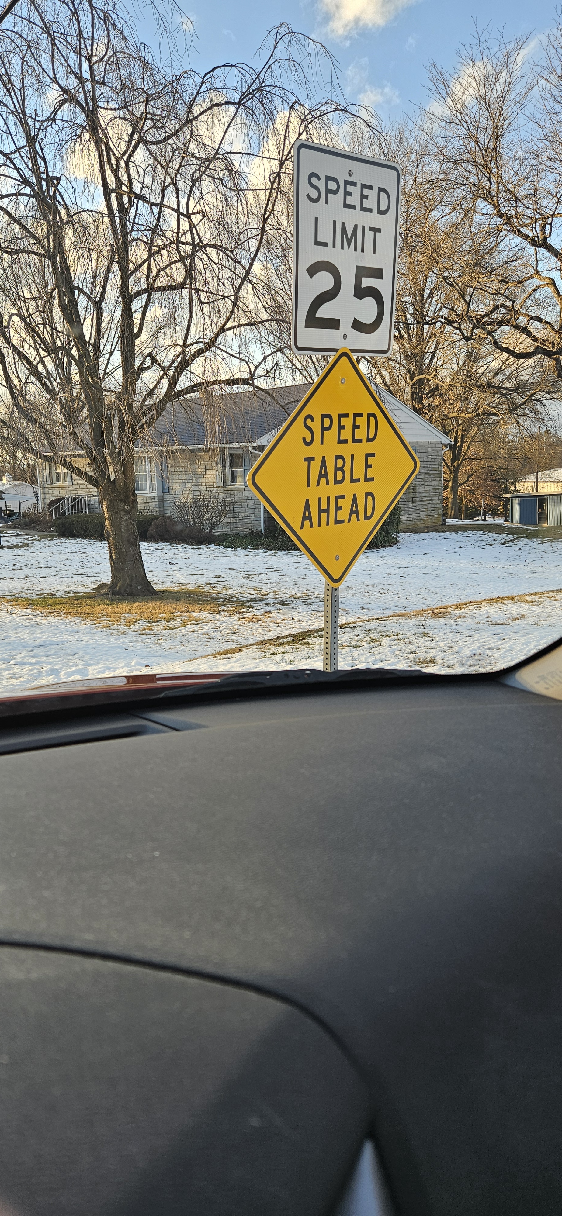 Warning: Speed Table Ahead - Drive Safely!