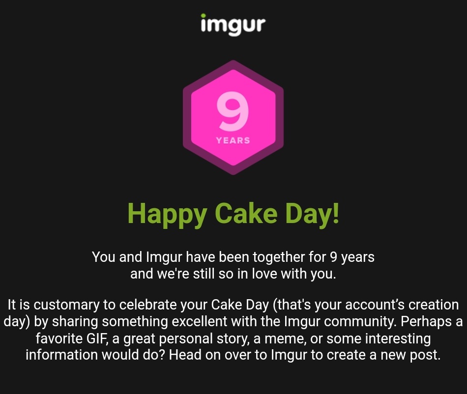 Yay! Happy Birthday, Imgur! Celebrating My Cake Day!