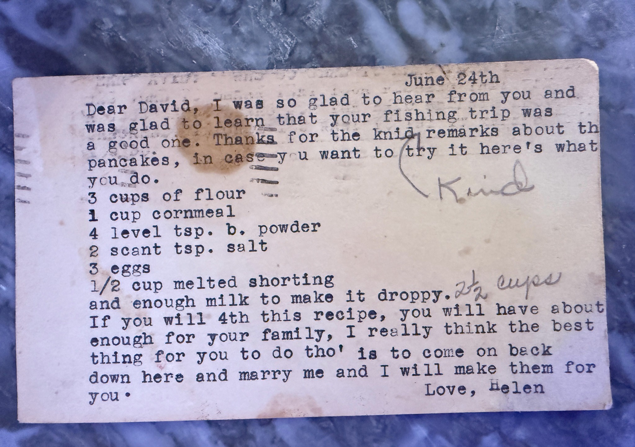 A Vintage Marriage Proposal from 1955