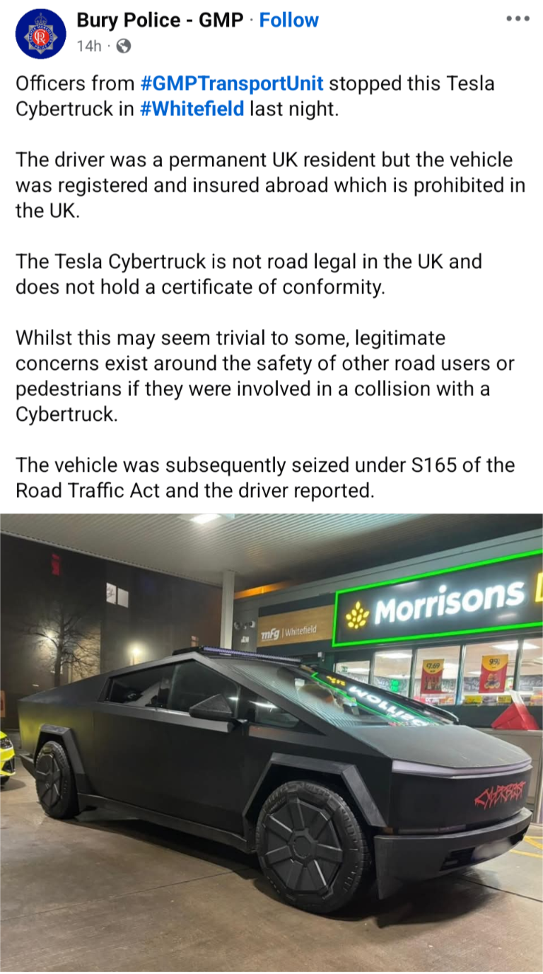 British Police: Keeping Dangerous Vehicles Off Our Roads