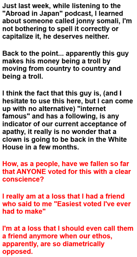 Just a Little Thought to Ponder...