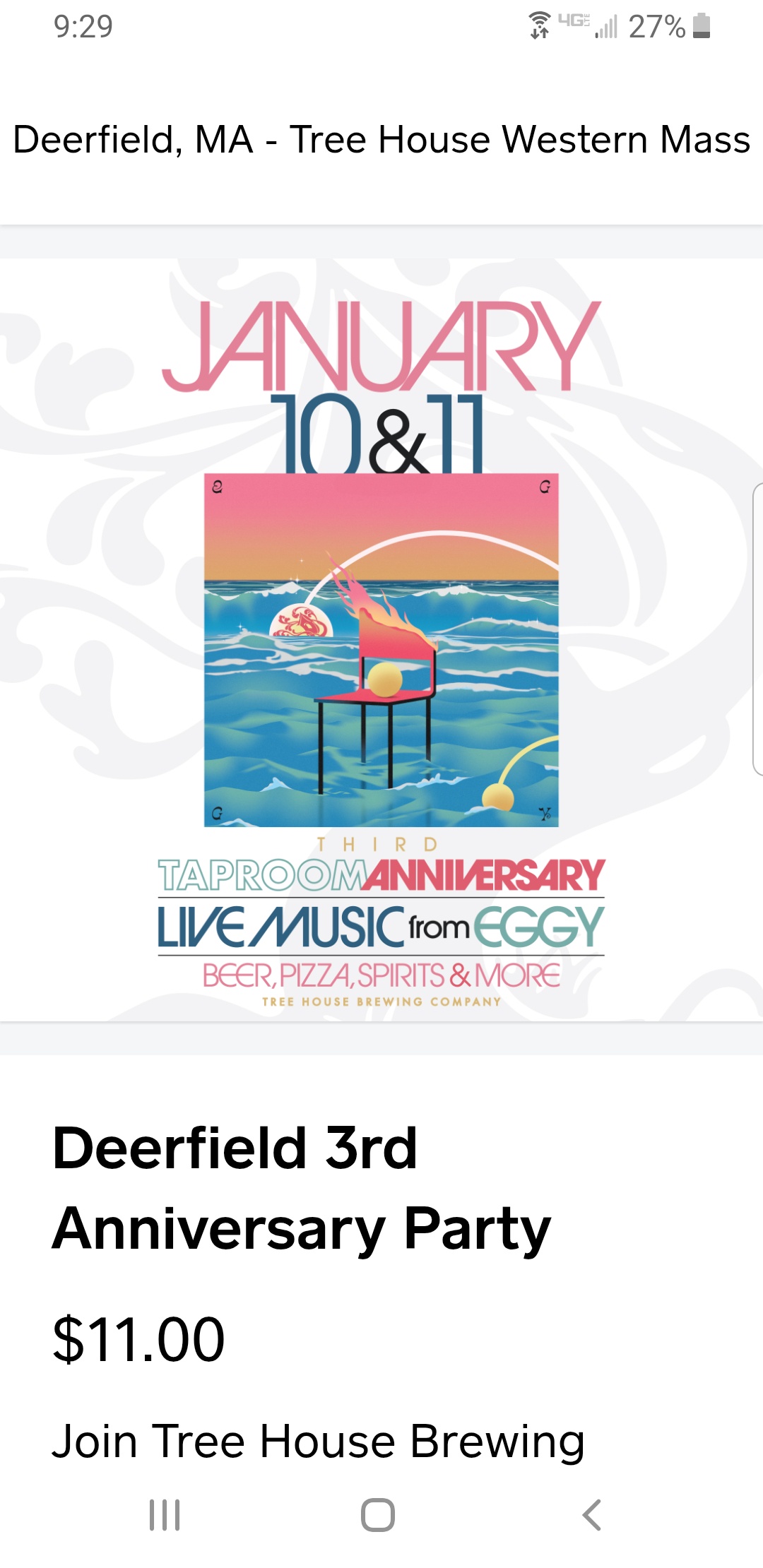 Eggy Event: January 10 & 11, 2025 at Treehouse Deerfield MA