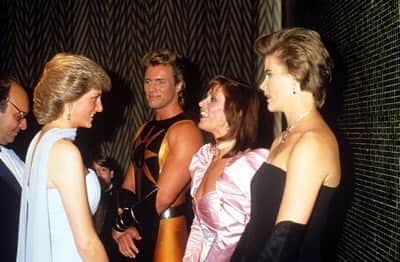 Nuclear Man casting a curious glance at Princess Diana