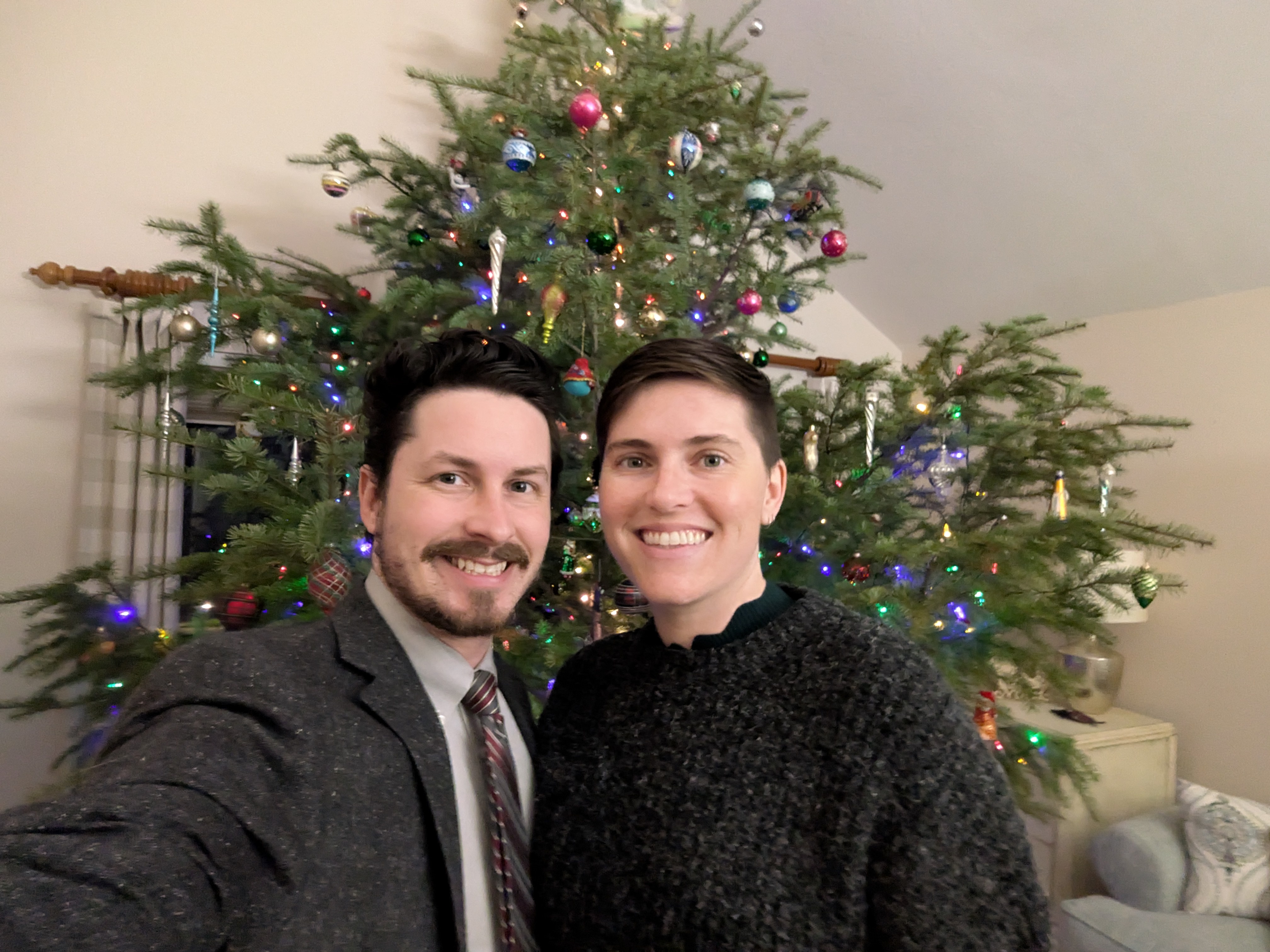 A Festive Christmas Selfie with My Wife