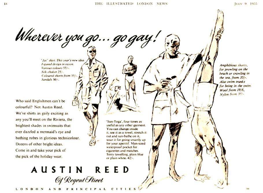 Wherever Life Takes You, Embrace Your True Colors! - Austin Reed 1955 Ad