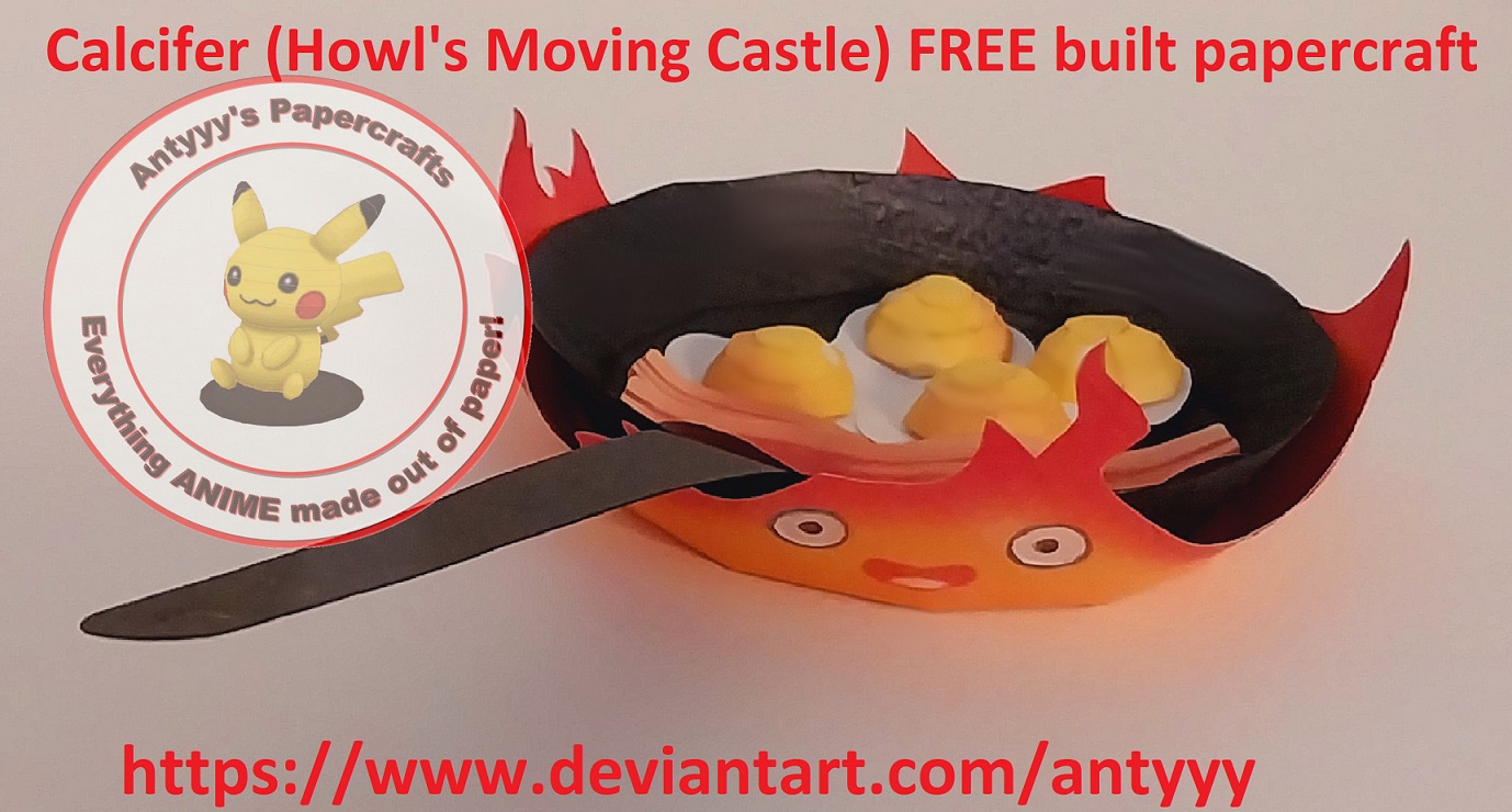 Create Your Own Calcifer: Free Papercraft Template Inside!