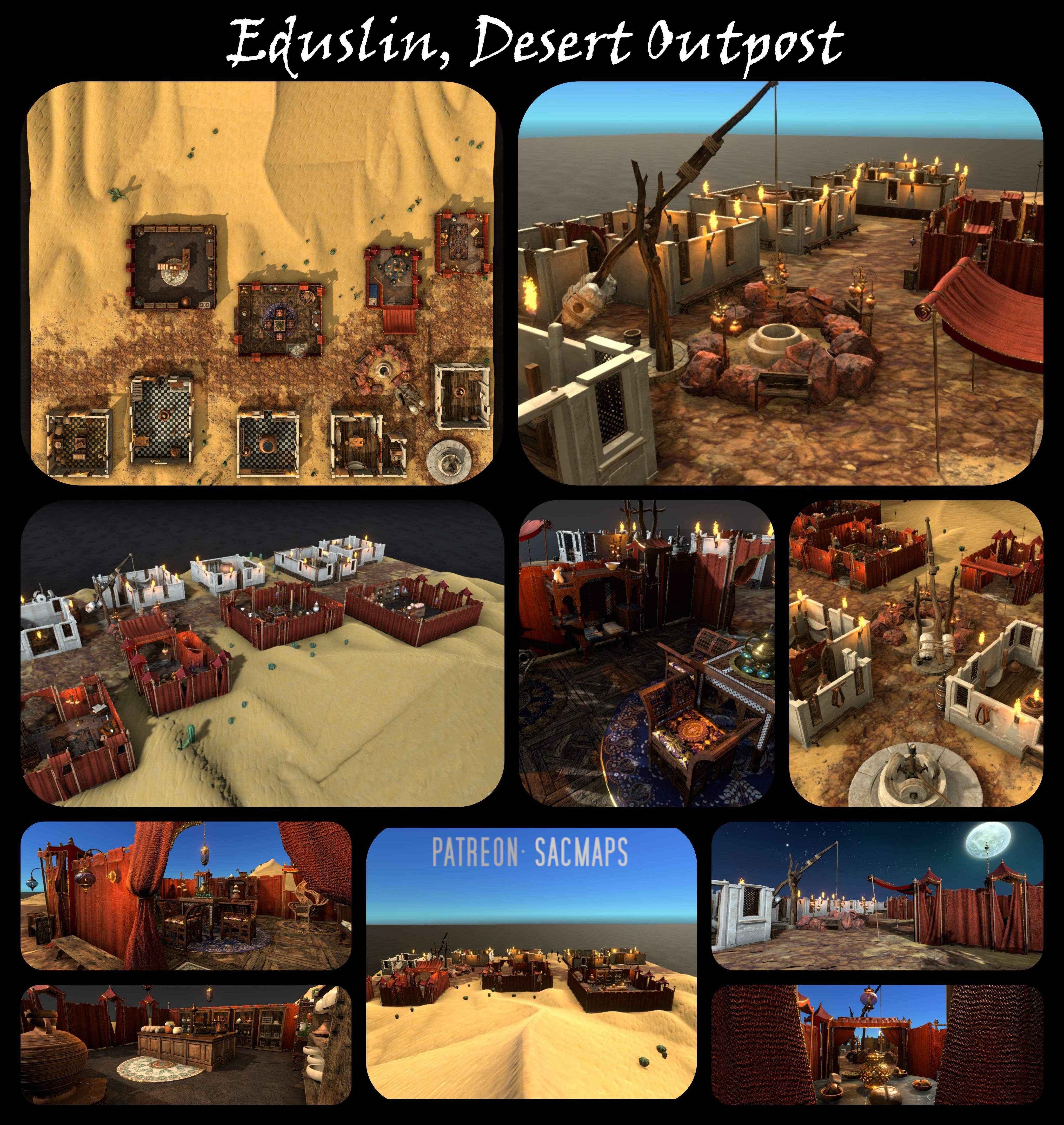 Eduslin, Desert Outpost: Free DnD and TTRPG Maps for Adventurers