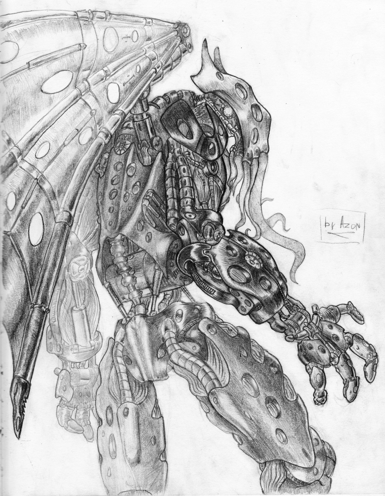 The eerie allure of biomechanical Cthulhu