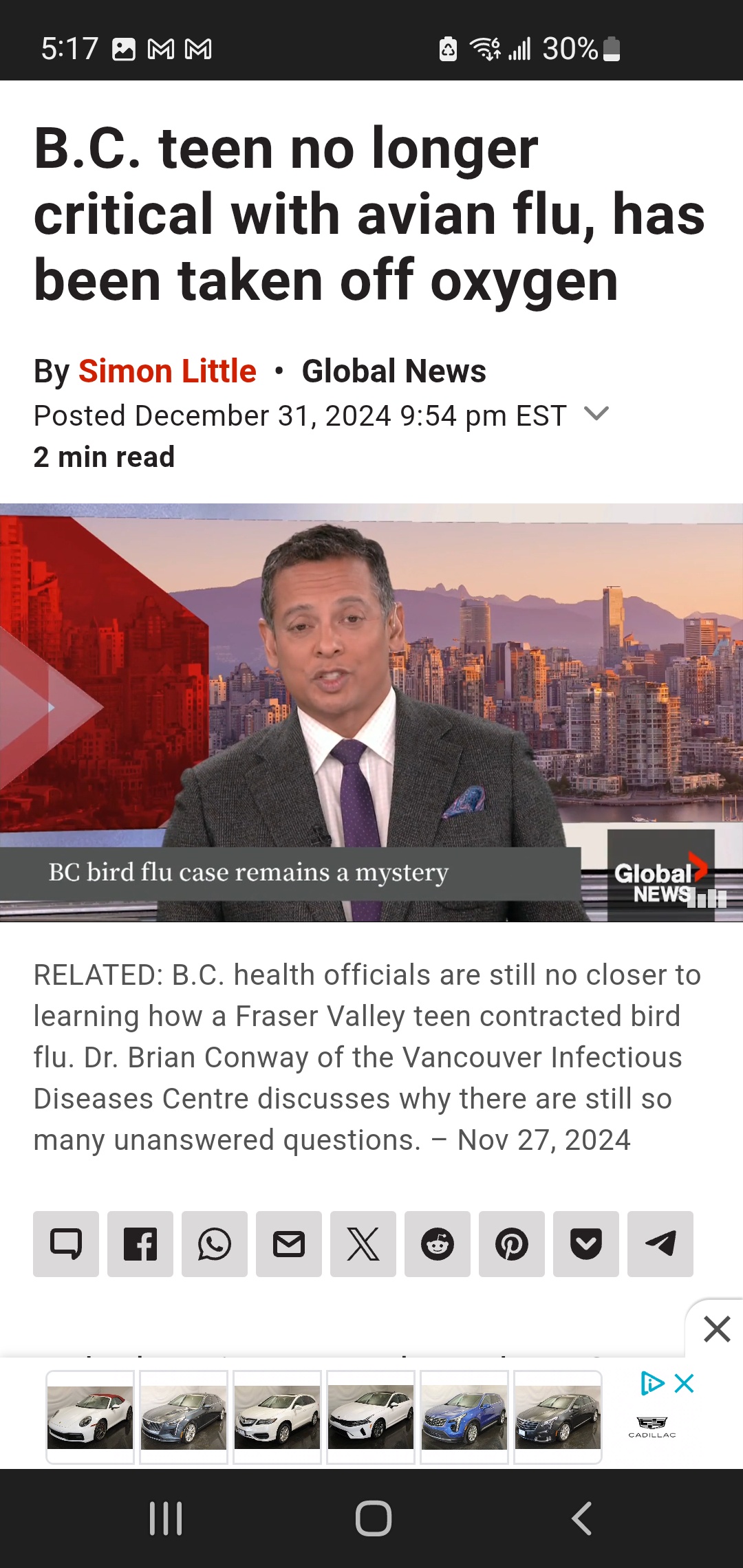 A cheerful headline with a shocking twist at the end...
