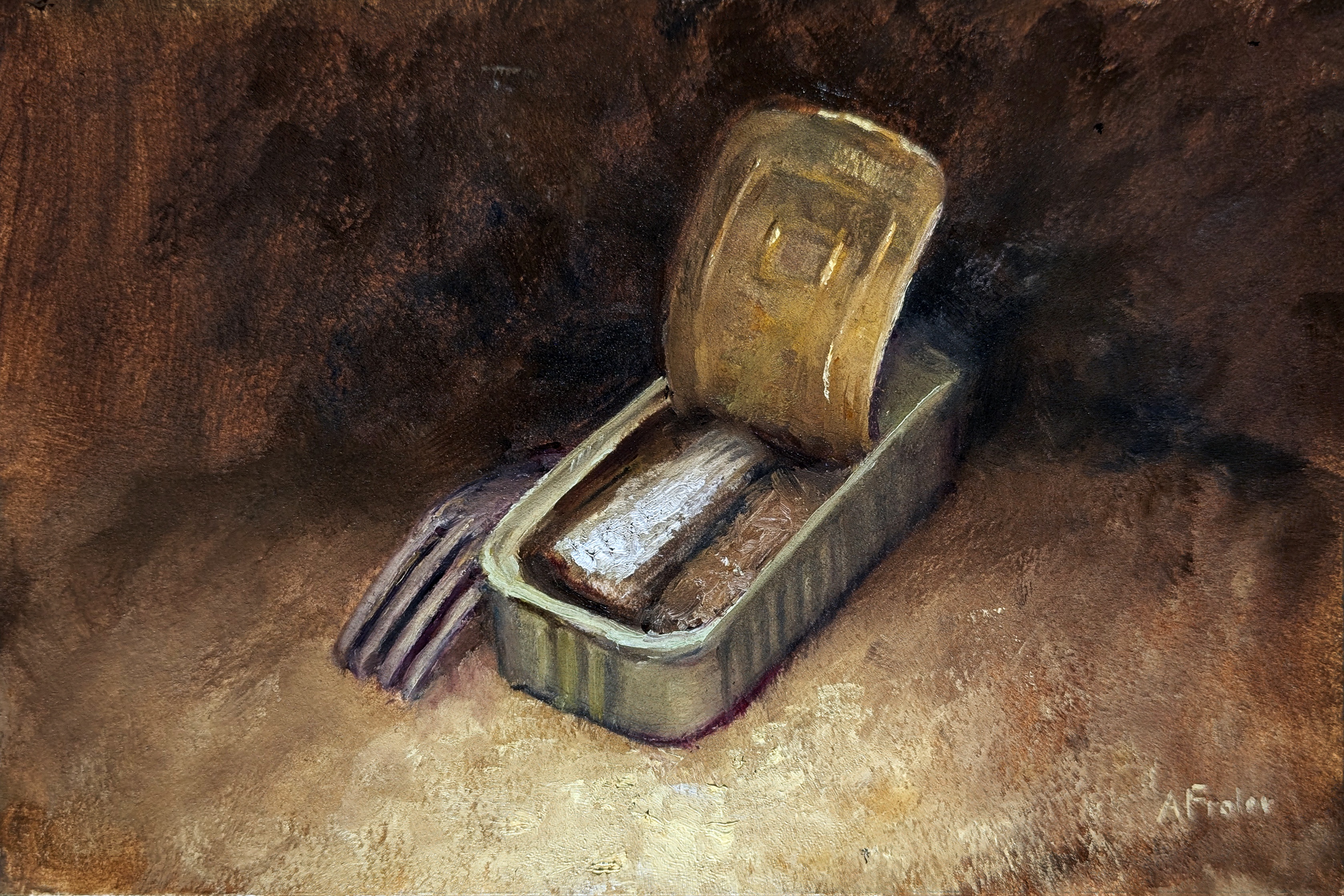 Sardines: My Artistic Oil Painting Journey