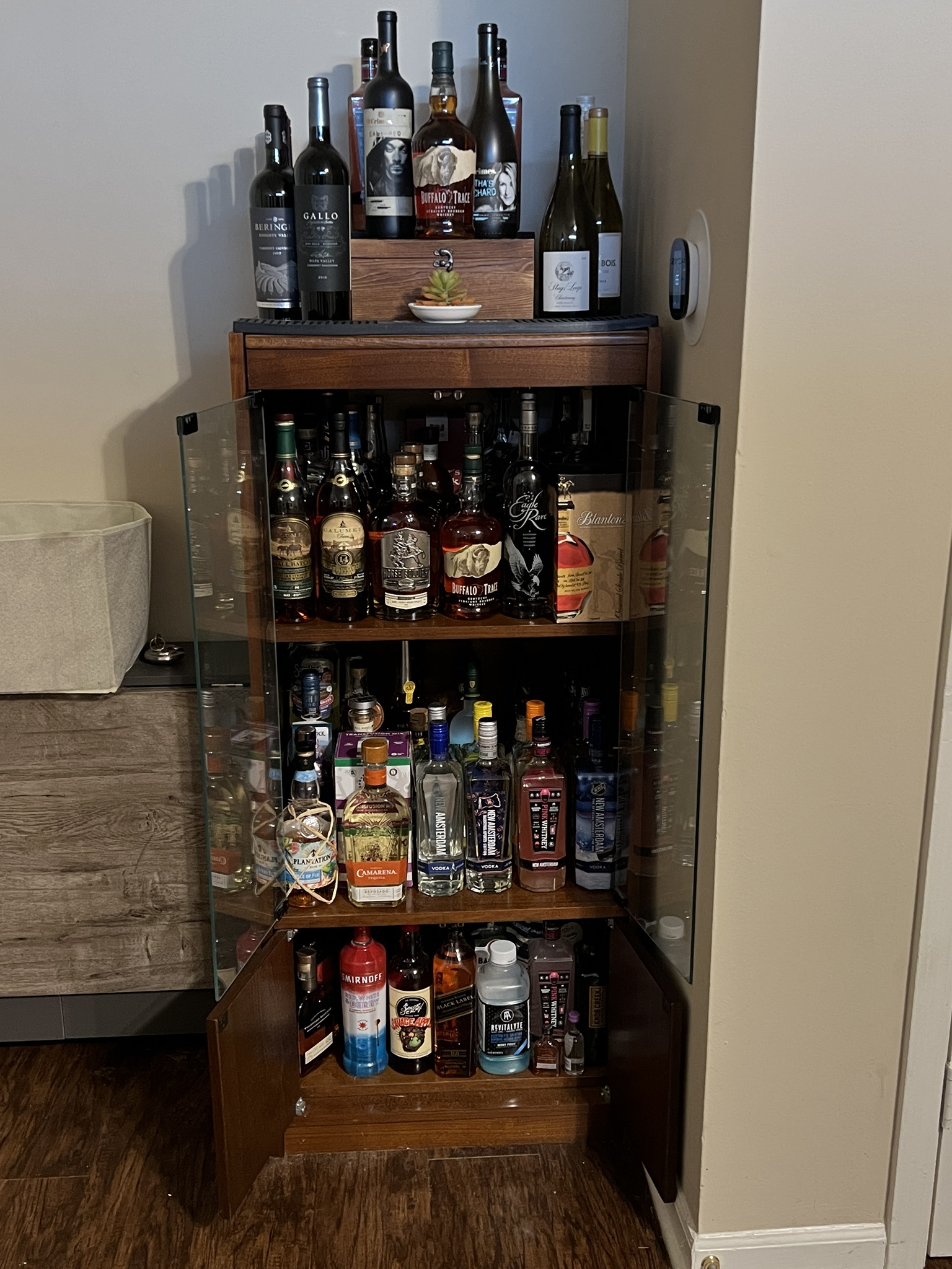 The Ultimate Booze Cabinet: A Treasure Trove of Spirits!