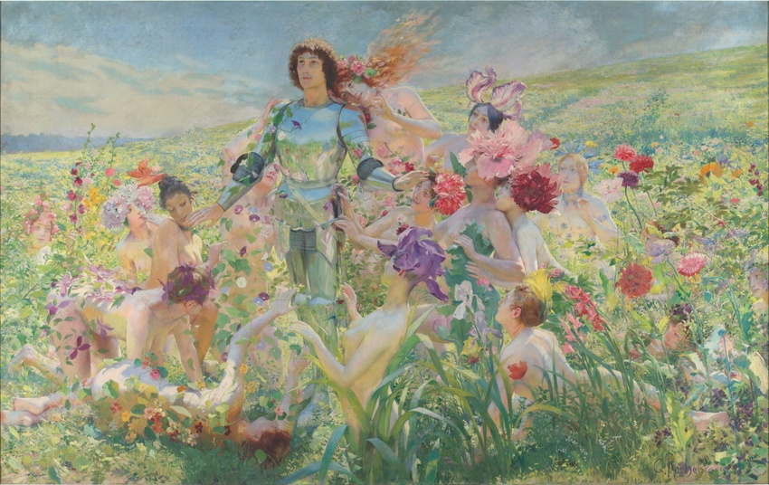 The Enchanting Knight of the Flowers by Georges Rochegrosse