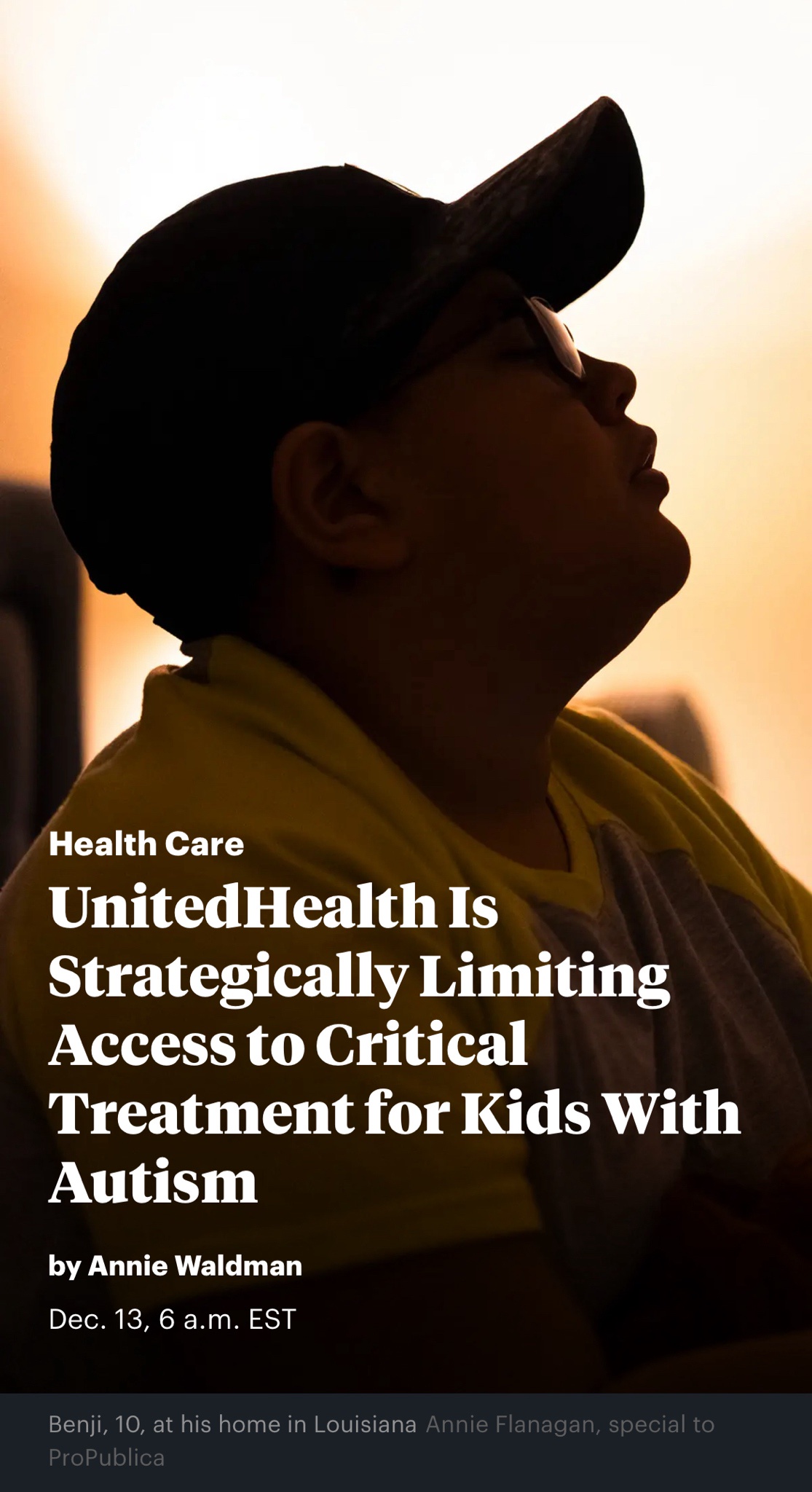 Optum's Controversial Move: Targeting Children's Access to Treatment with Market-Specific Plans