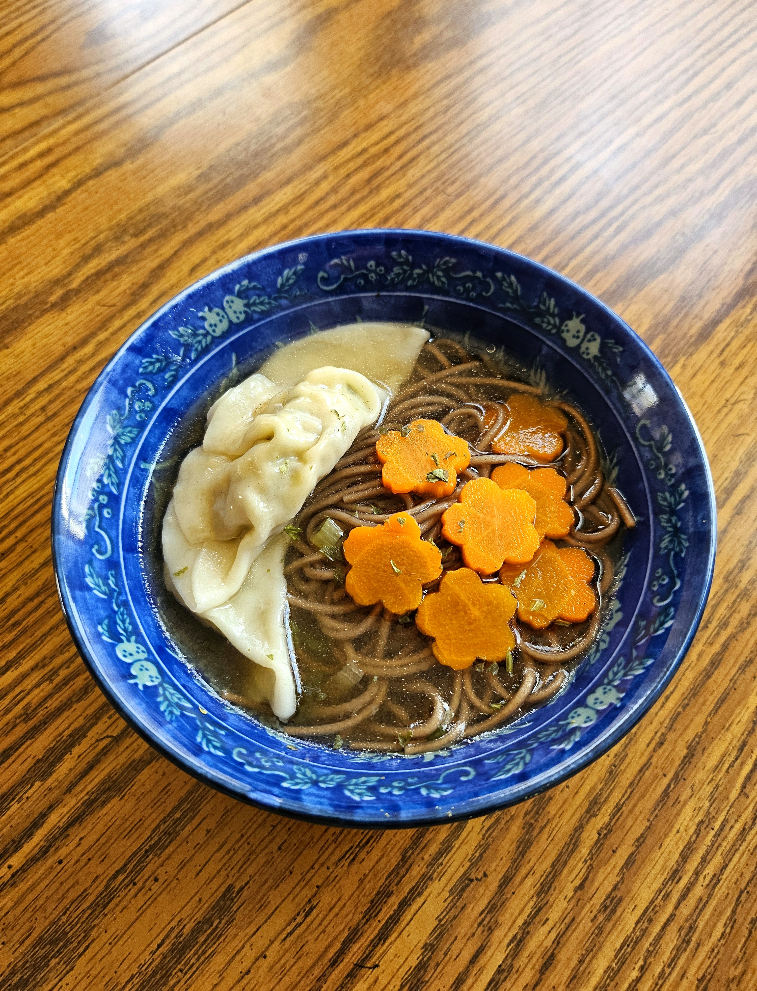 Delicious Soba Noodles paired with Gyoza - a perfect meal!