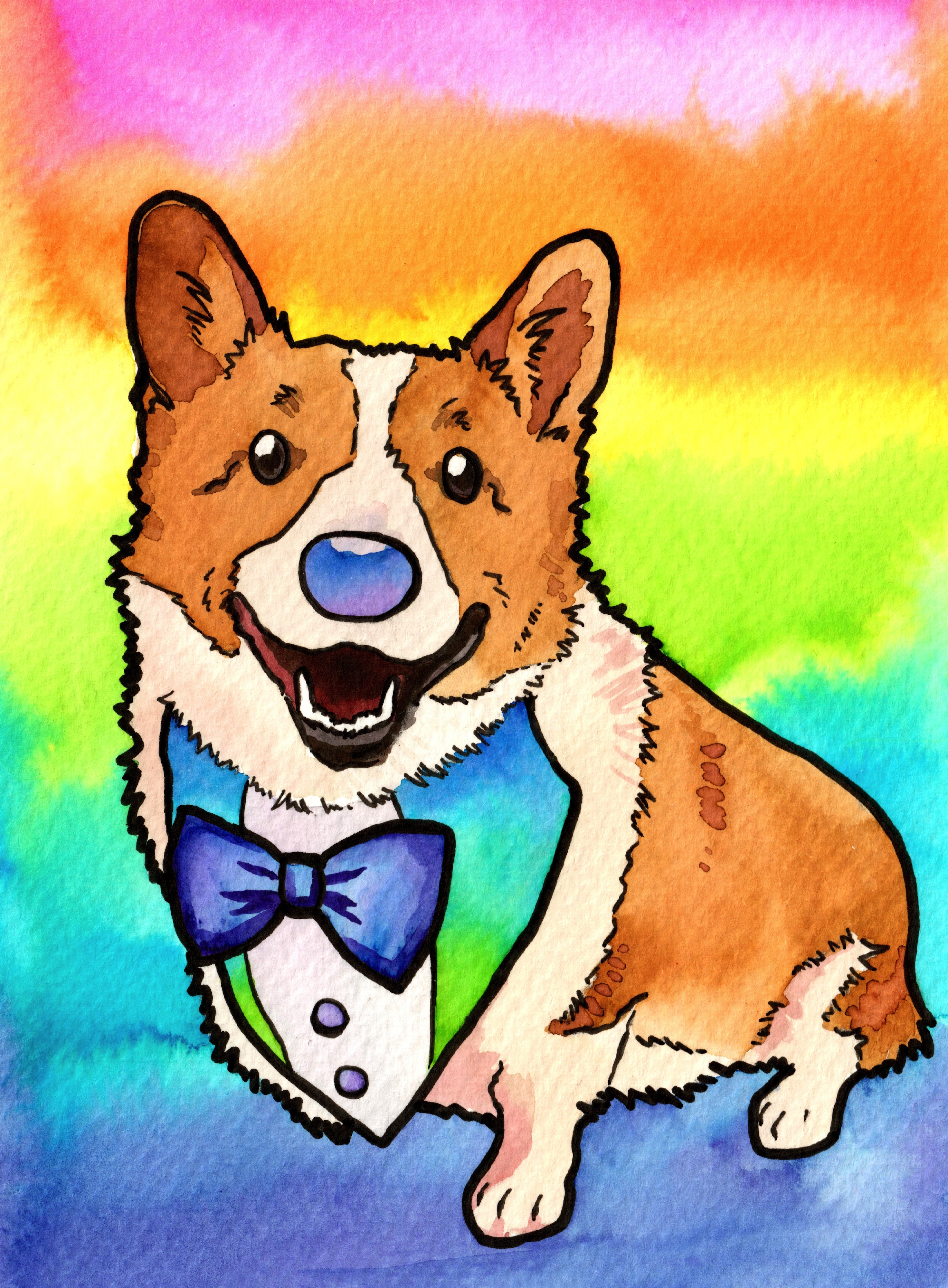 Daily Corgi Art: Say Hello to Cooper!