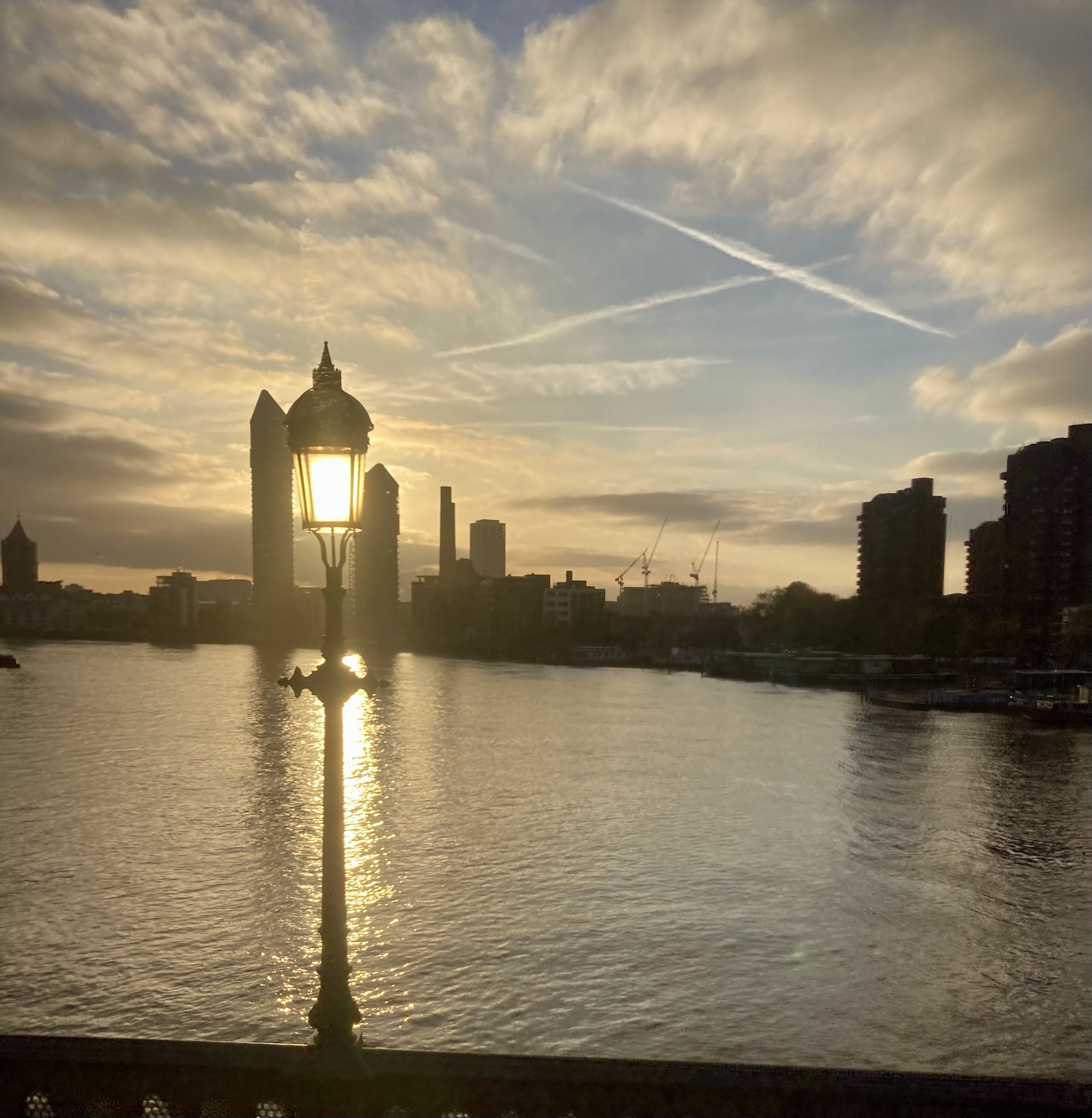 A Stunning Bright Light Shining Over London