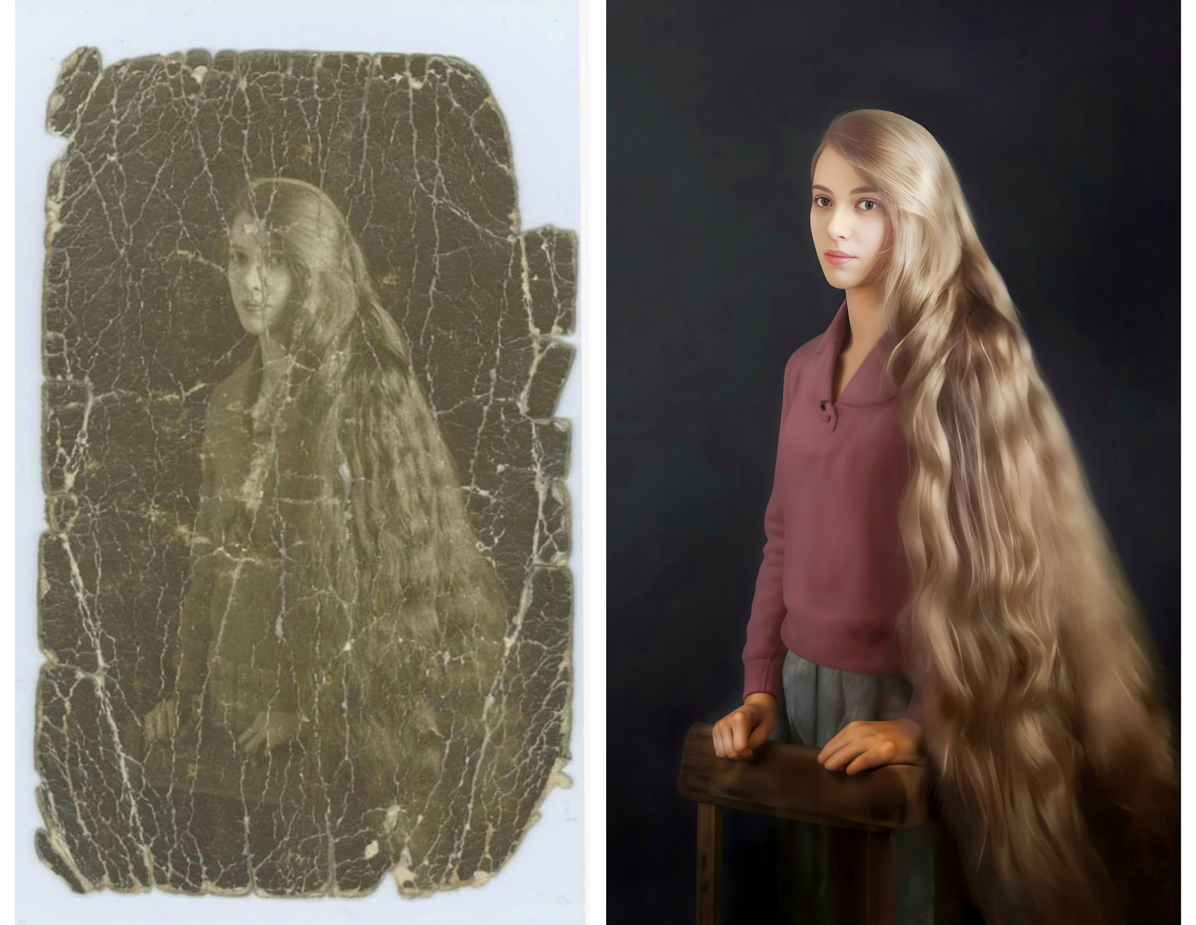Reviving History: A Stunning Restoration of a 150-Year-Old Portrait