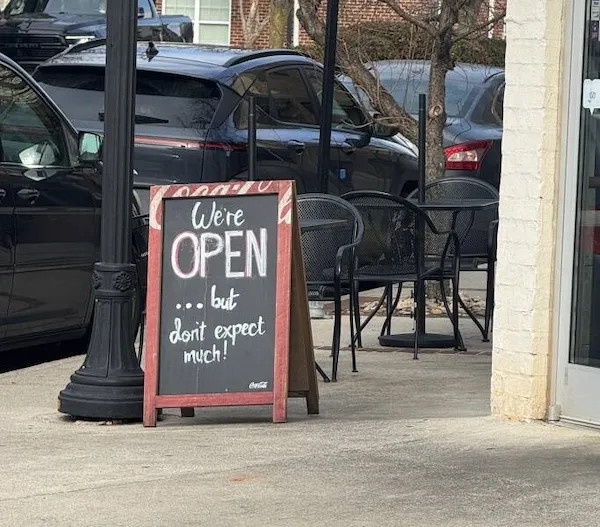 Welcome to the Low Expectations Cafe: Where Average is the New Great